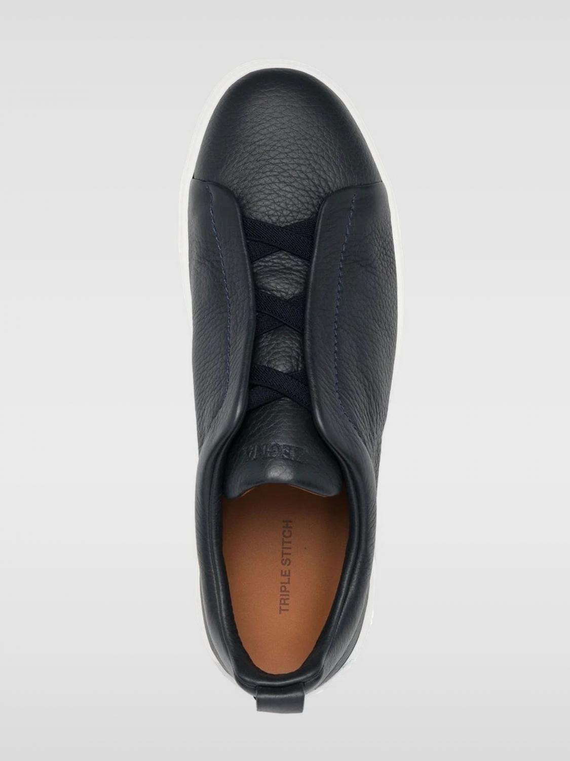 ZEGNA 运动鞋: 运动鞋 男士 Zegna, 蓝色 - Img 4