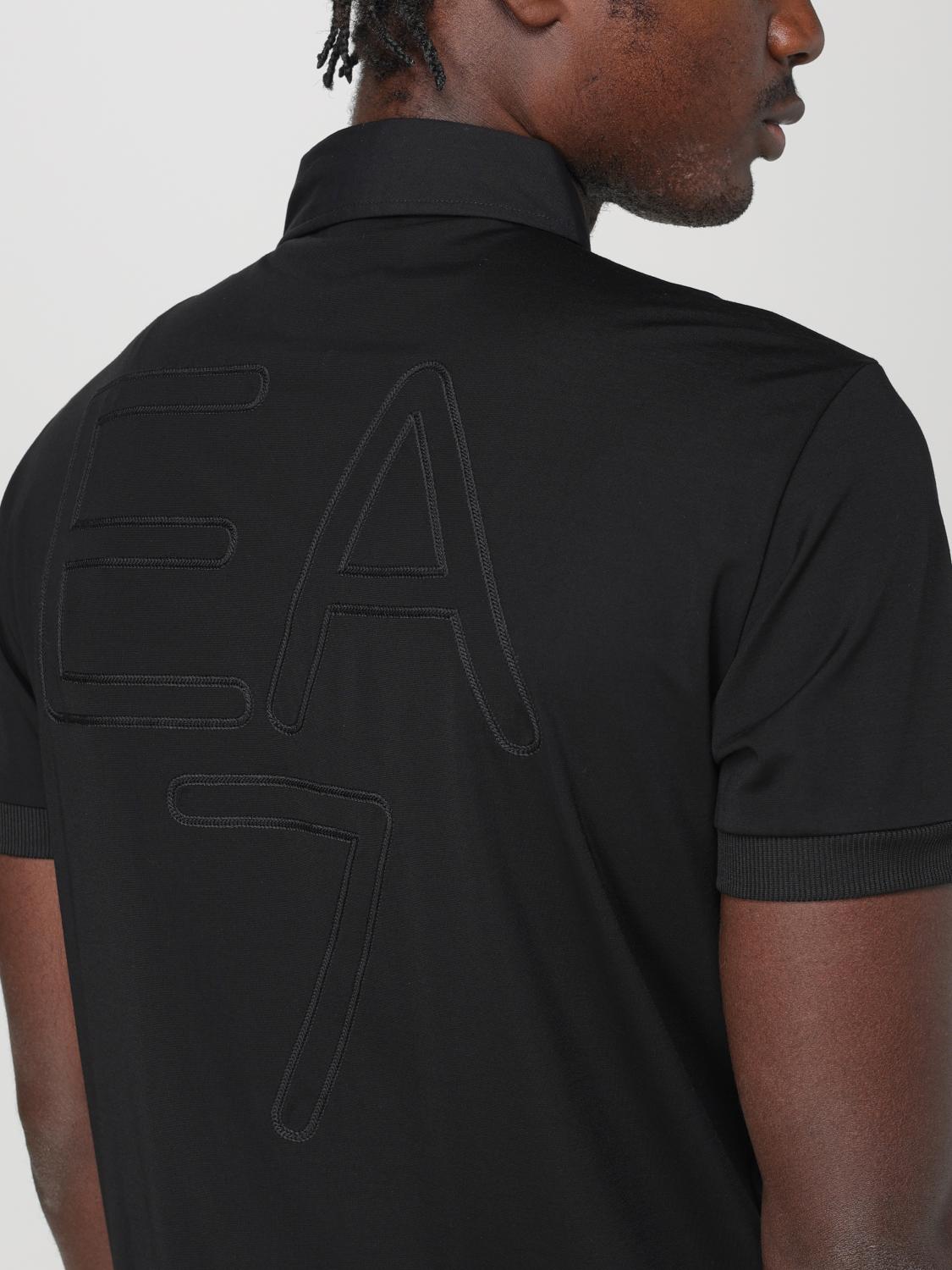 EA7 POLO SHIRT: Polo shirt men Ea7, Black - Img 3