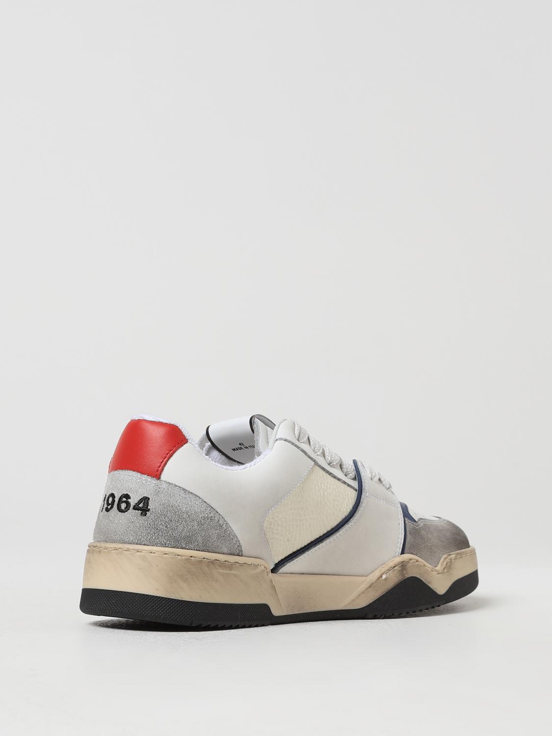 DSQUARED2 BASKETS: Sneakers Dsquared2 en cuir, Blanc - Img 3