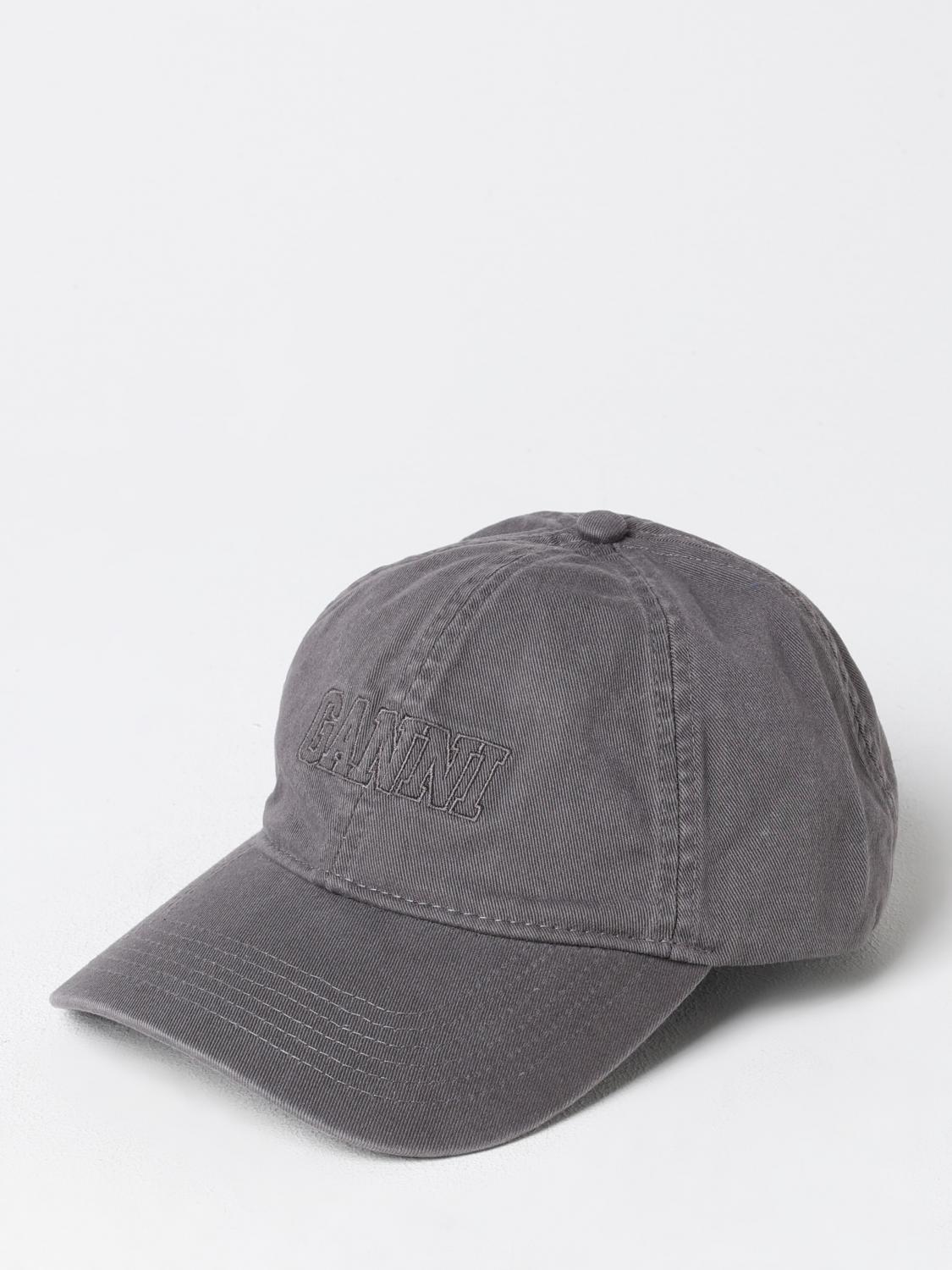GANNI HAT: Hat woman Ganni, Grey - Img 1