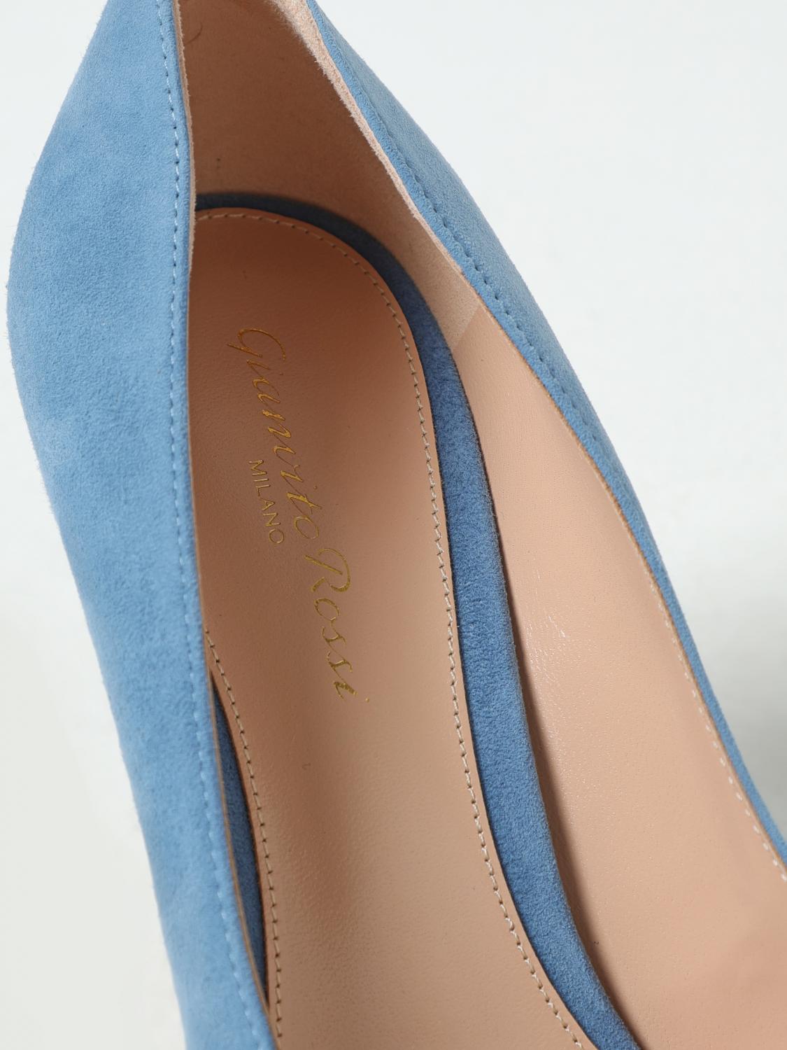 GIANVITO ROSSI PUMPS: Pumps woman Gianvito Rossi, Gnawed Blue - Img 4