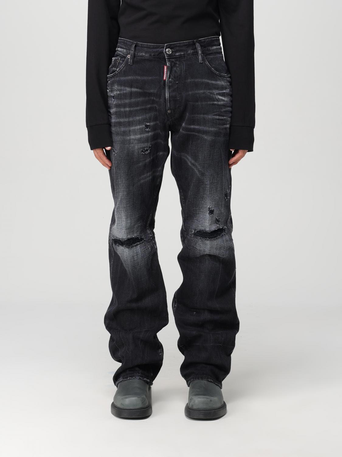 DSQUARED2 청바지: 팬츠 남성 Dsquared2, 블랙 - Img 1