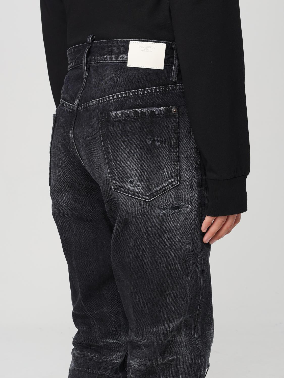 DSQUARED2 청바지: 팬츠 남성 Dsquared2, 블랙 - Img 3
