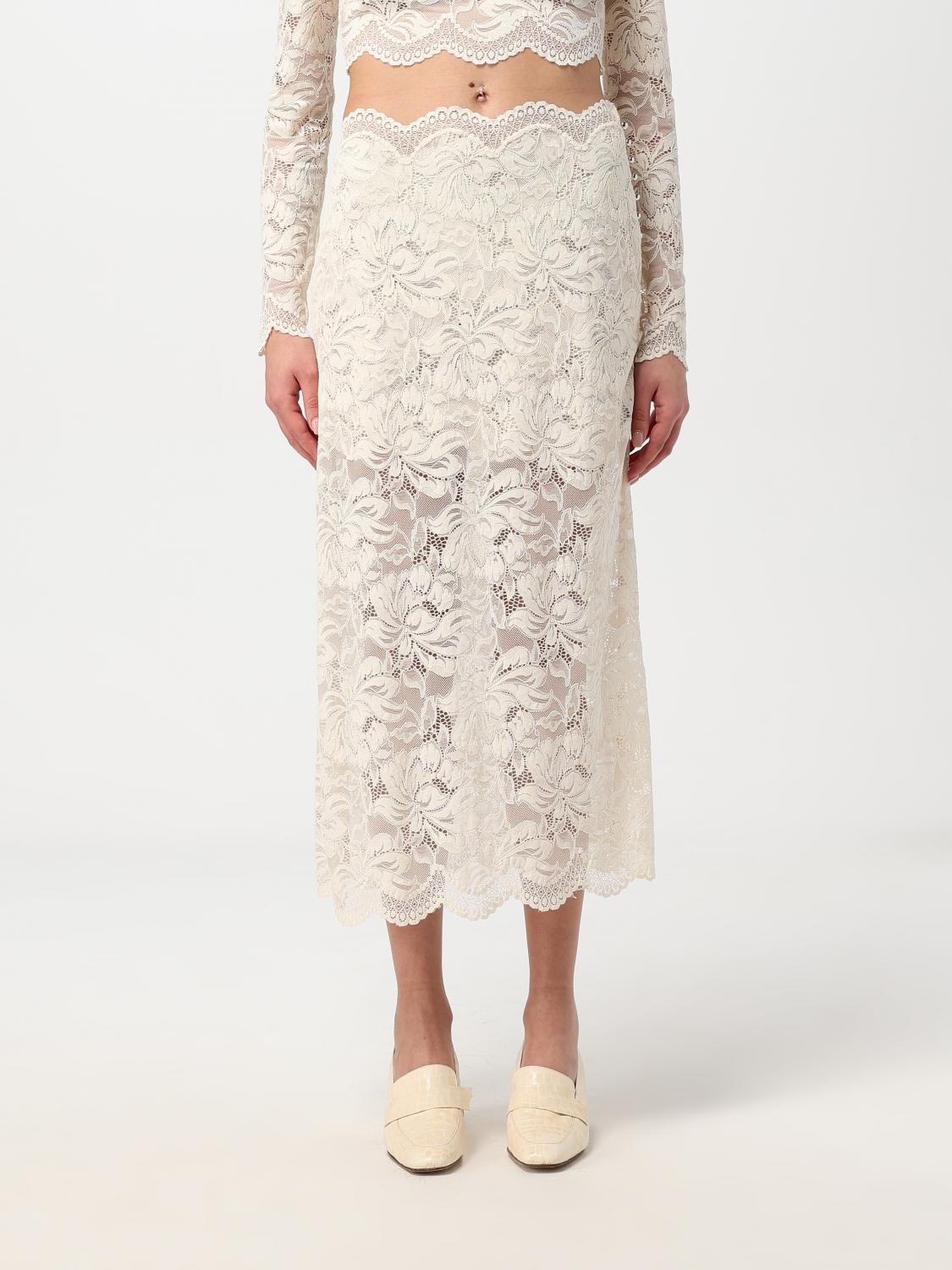 RABANNE SKIRT: Skirt woman Rabanne, Ivory - Img 1