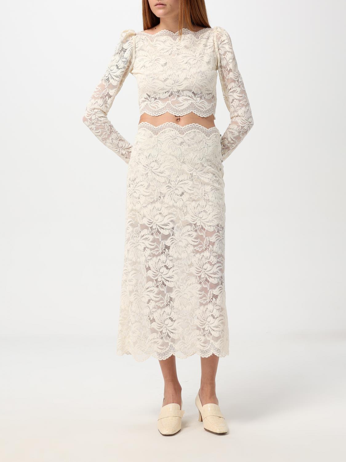 RABANNE SKIRT: Skirt woman Rabanne, Ivory - Img 2