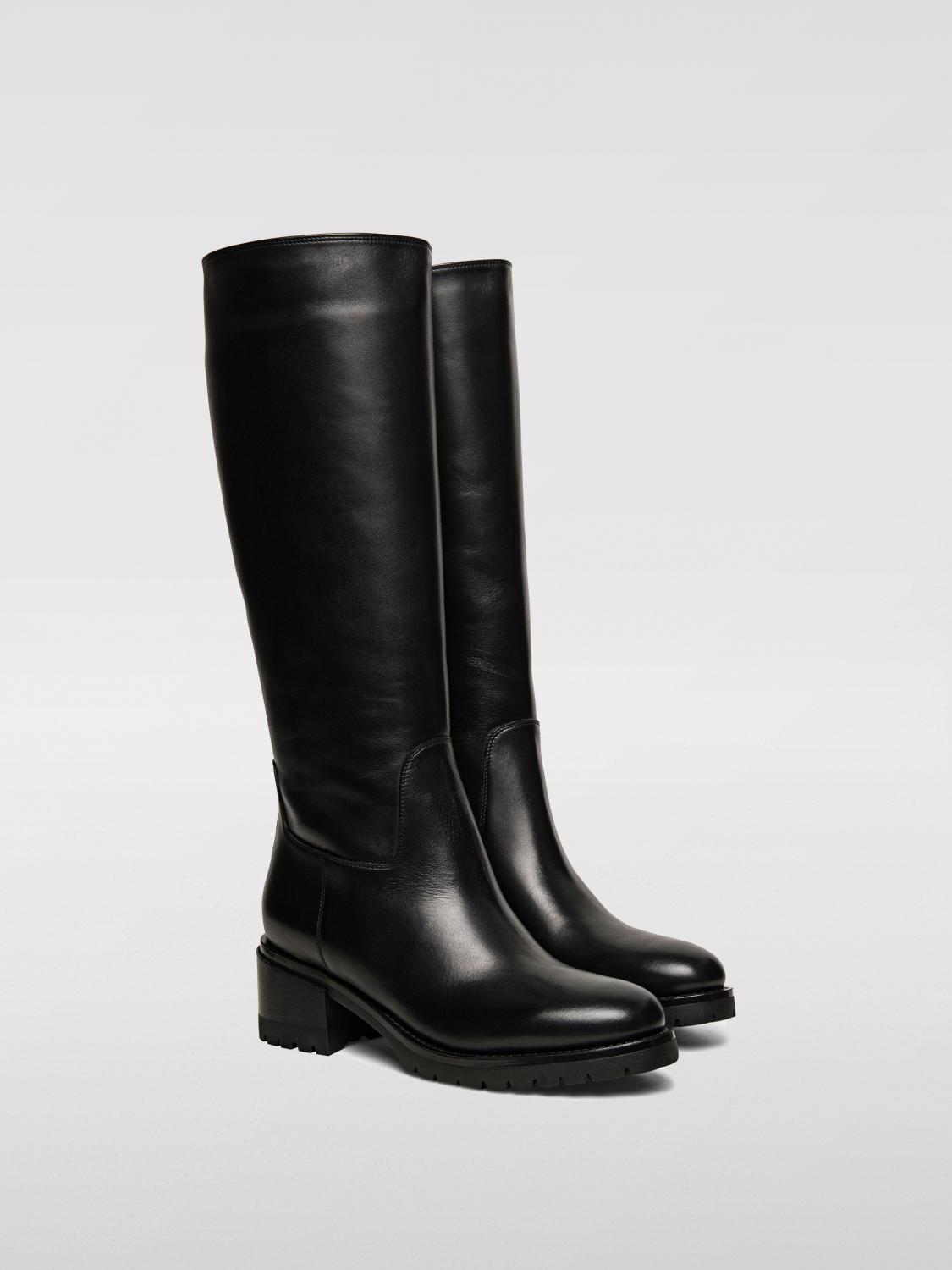 SANTONI STIVALI: Stivale Santoni in pelle , Nero - Img 2