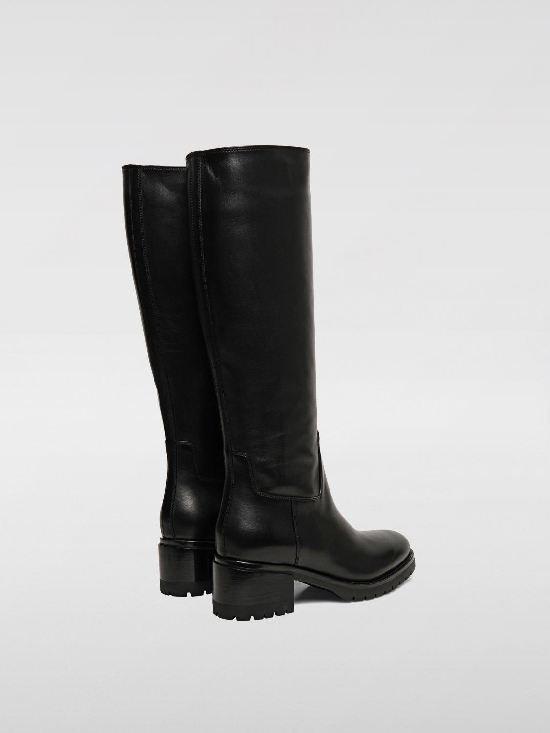 SANTONI STIVALI: Stivale Santoni in pelle , Nero - Img 3