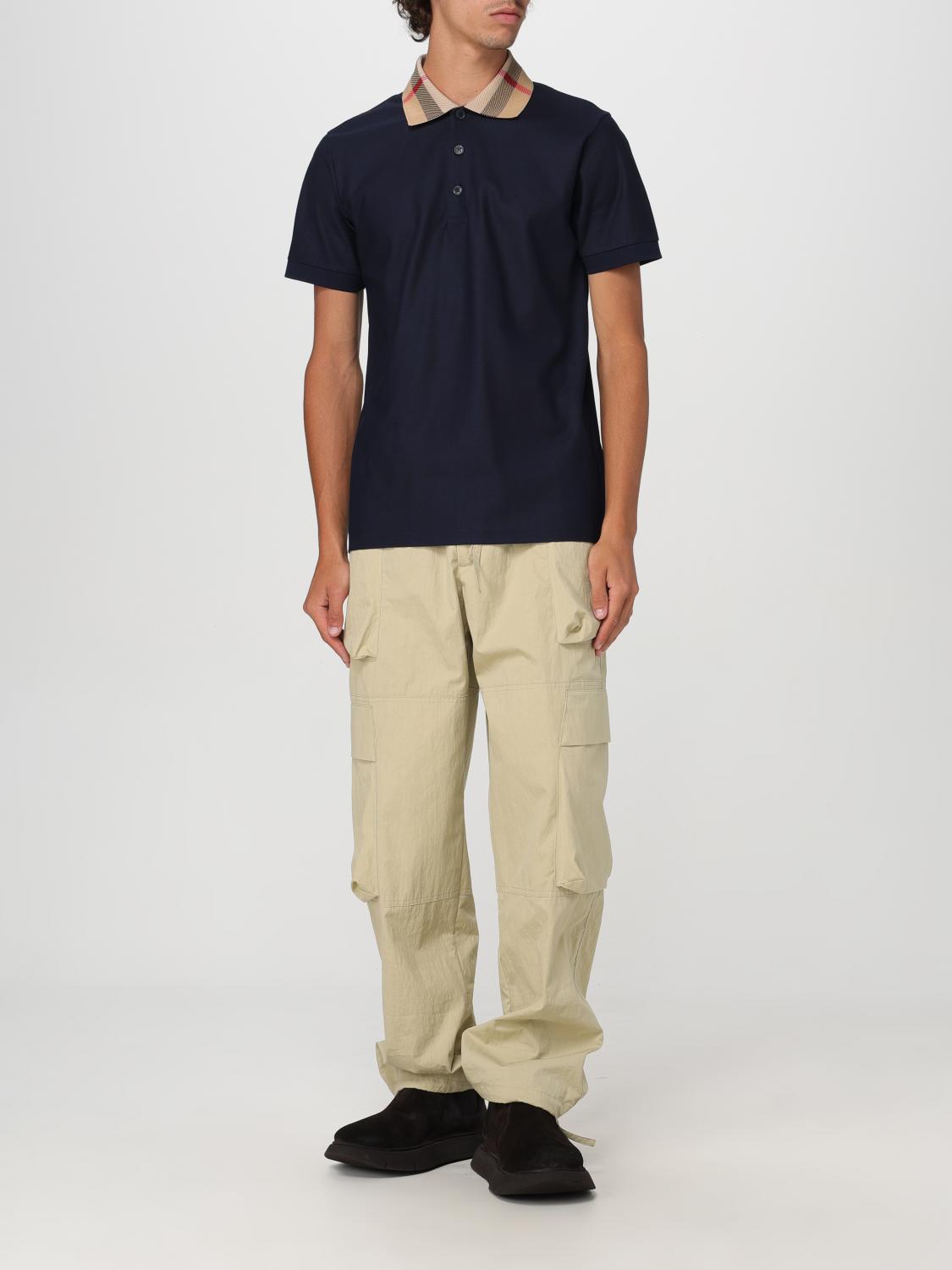 BURBERRY POLO: Polo de algodón piqué Burberry, Azul Oscuro - Img 2