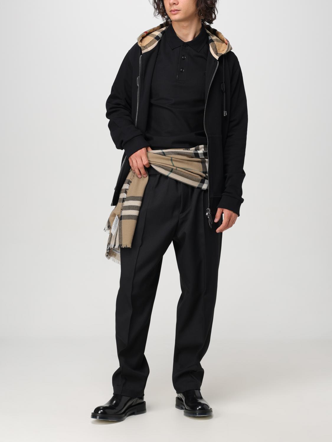 BURBERRY スウェットシャツ: Burberry ジップアップスウェットシャツ, ブラック - Img 2