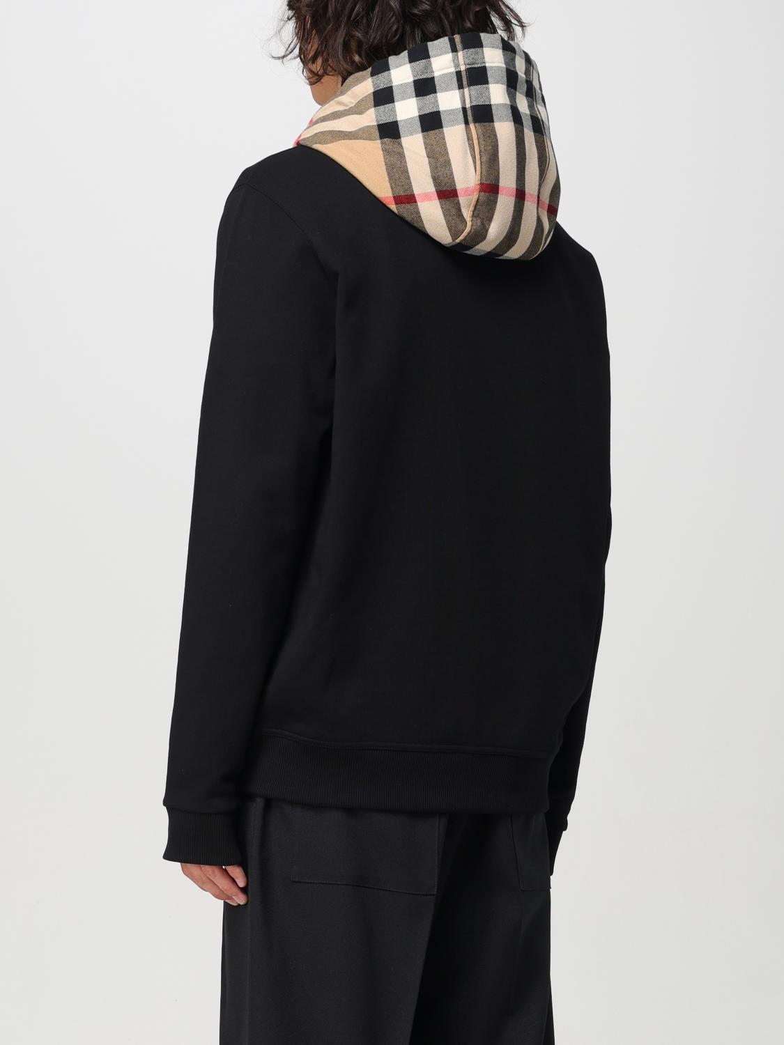 BURBERRY スウェットシャツ: Burberry ジップアップスウェットシャツ, ブラック - Img 3