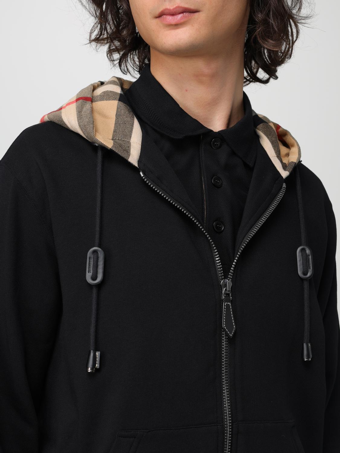BURBERRY スウェットシャツ: Burberry ジップアップスウェットシャツ, ブラック - Img 5