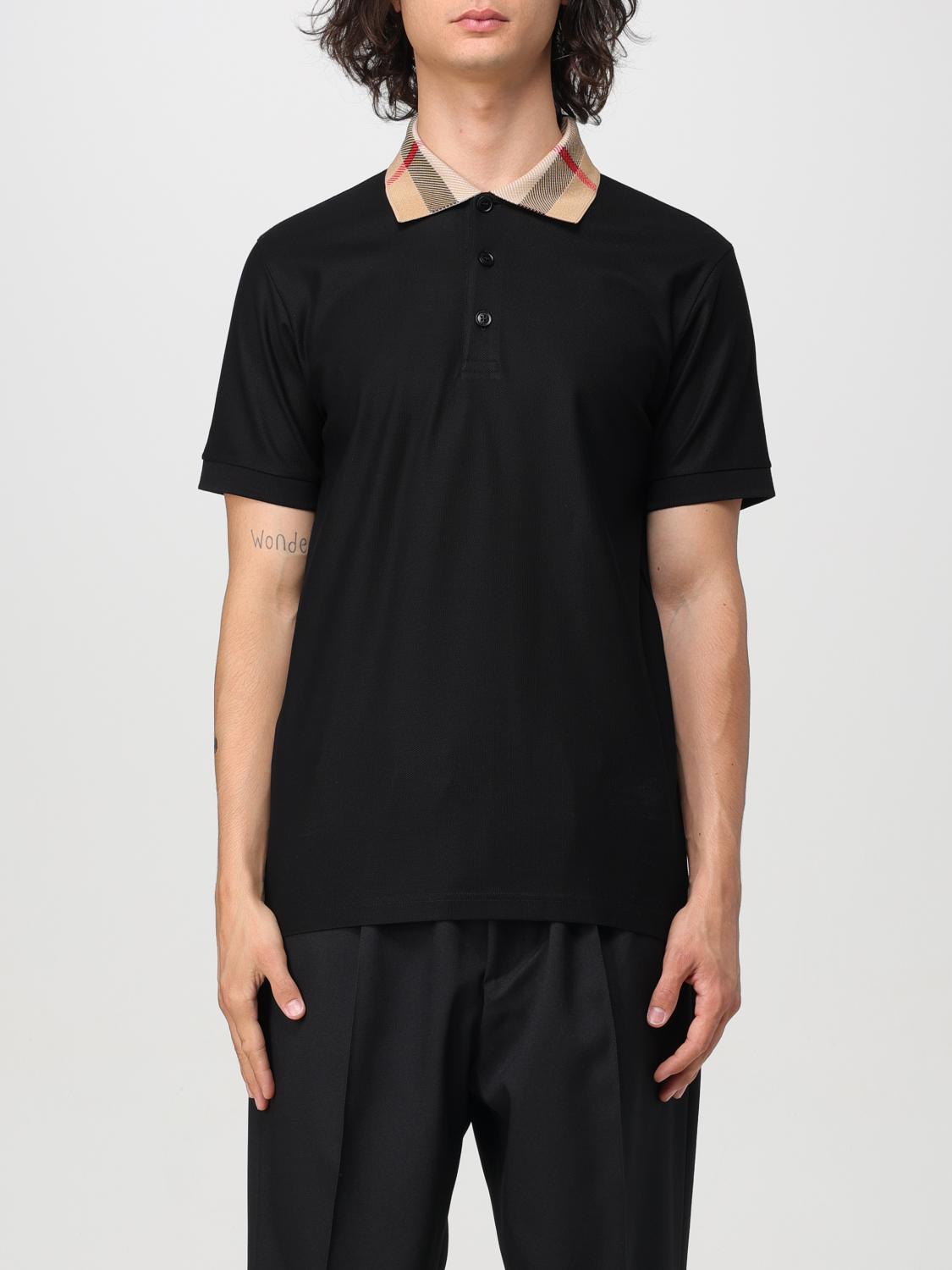 BURBERRY POLO: Polo de algodón piqué Burberry, Negro - Img 1