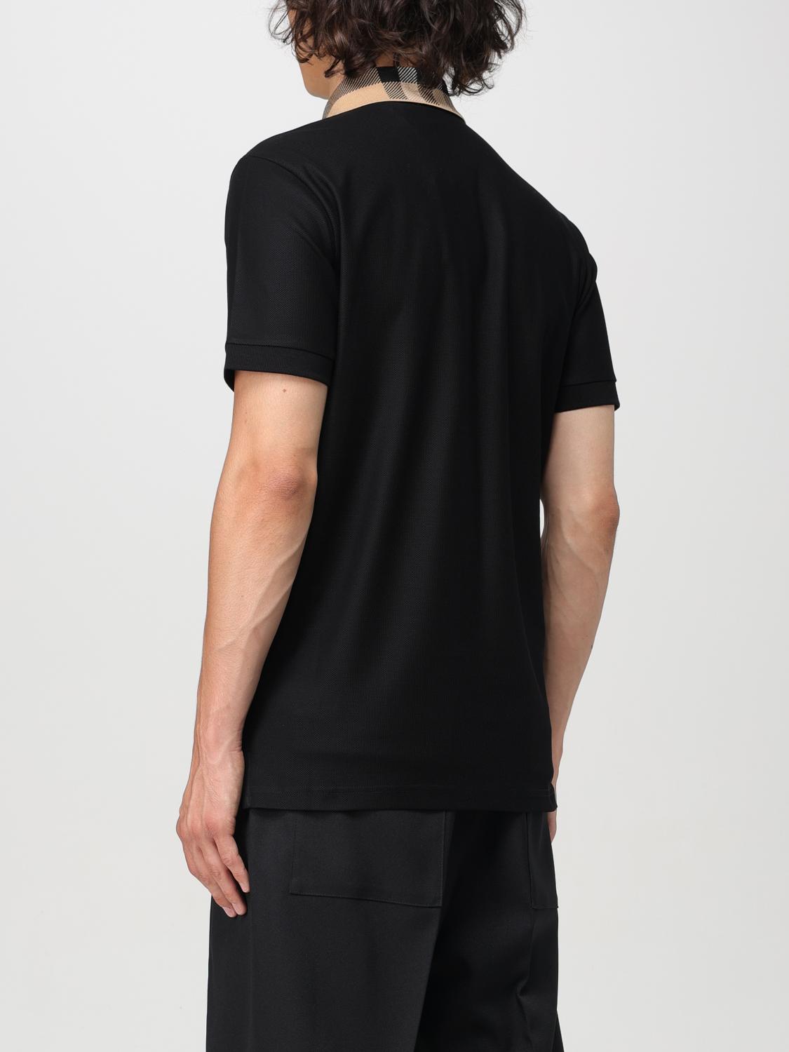 BURBERRY POLO: Polo de algodón piqué Burberry, Negro - Img 3