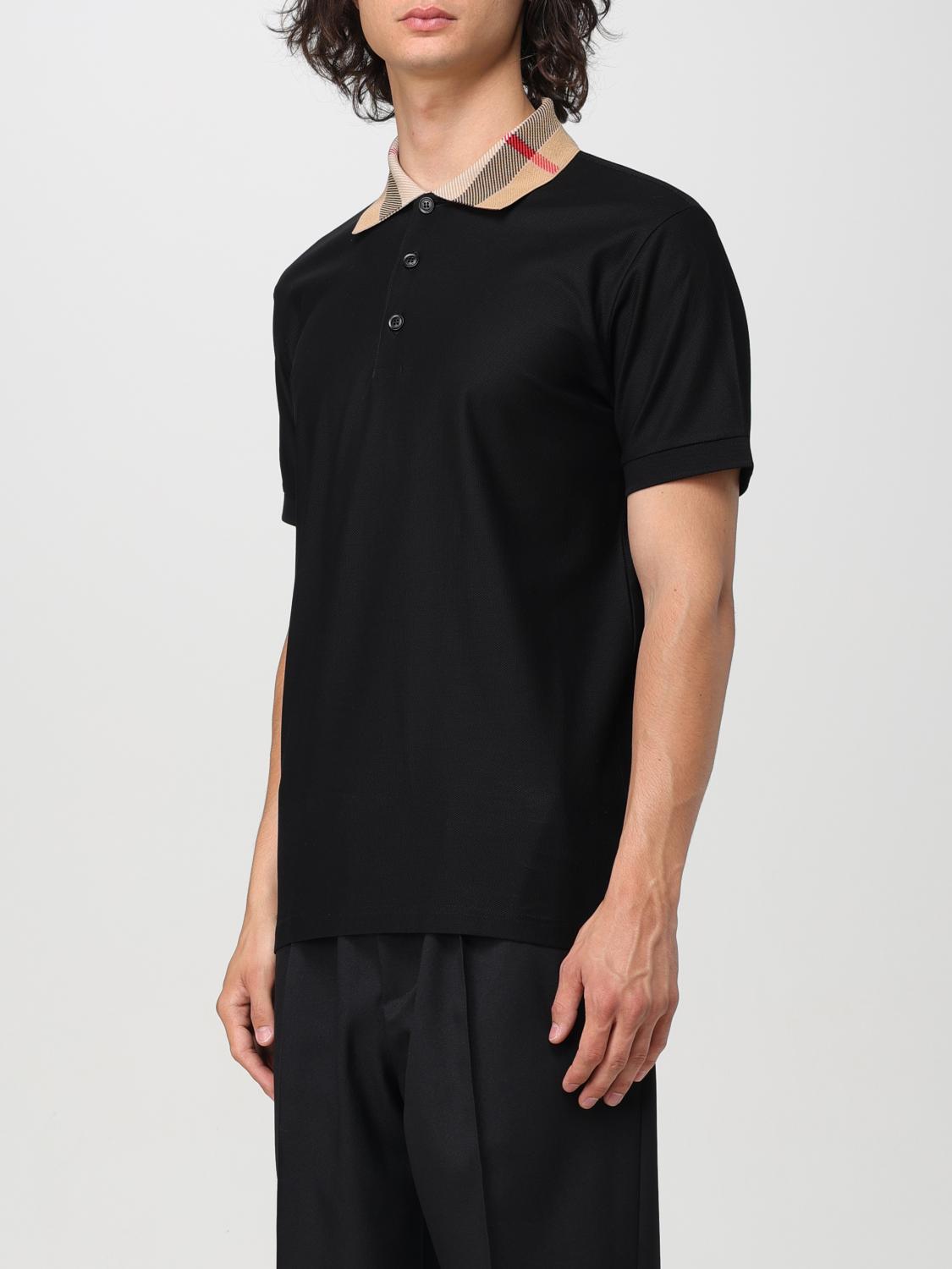 BURBERRY POLO: Polo de algodón piqué Burberry, Negro - Img 4
