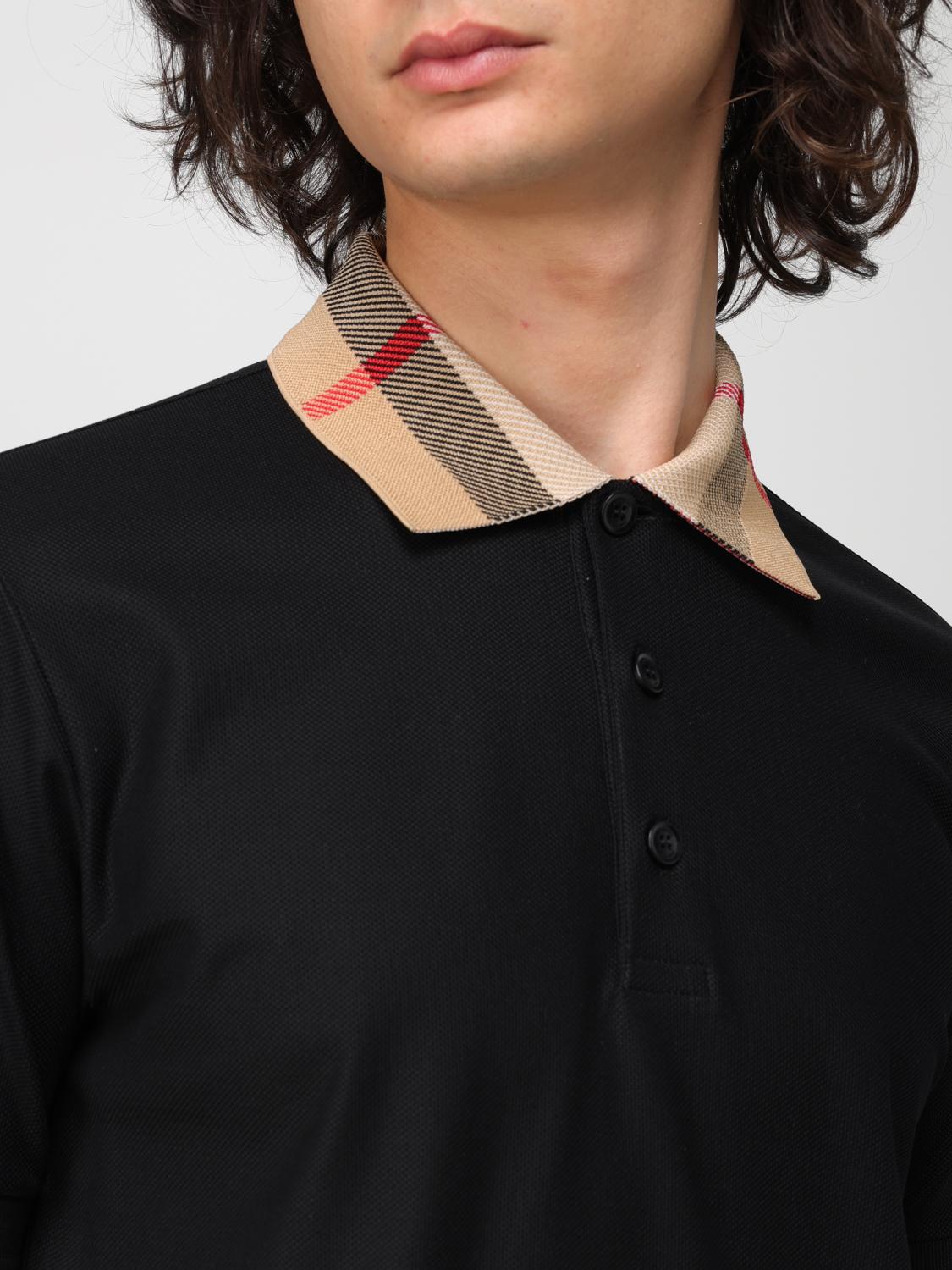 BURBERRY POLO: Polo de algodón piqué Burberry, Negro - Img 5