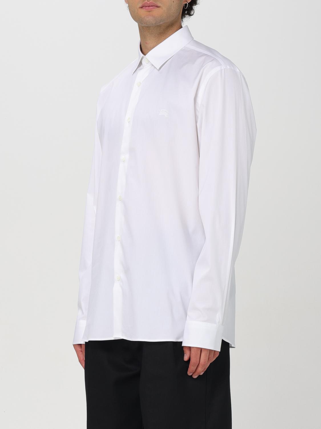 burberry men's white dress shirt Burberry Stretch Cotton Shirt, White