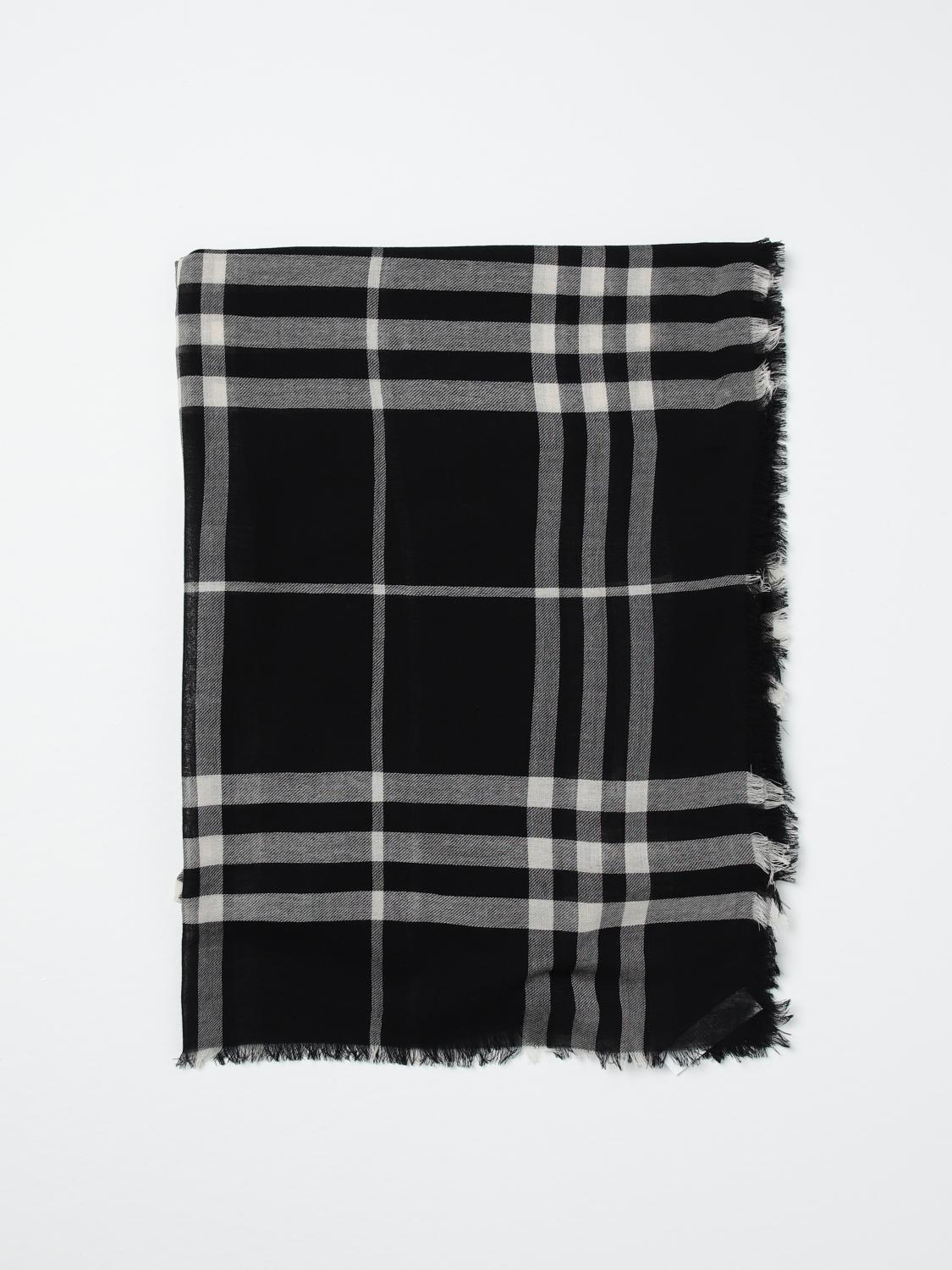 BURBERRY SCARF: Scarf men Burberry, Black - Img 1