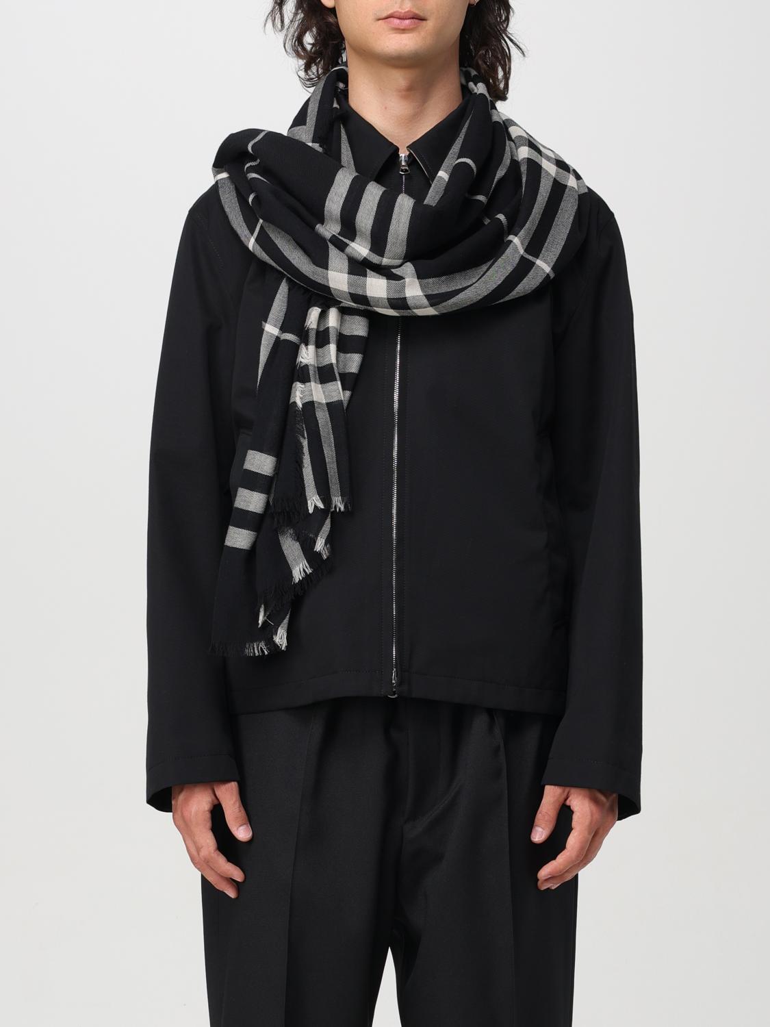 BURBERRY SCARF: Scarf men Burberry, Black - Img 2