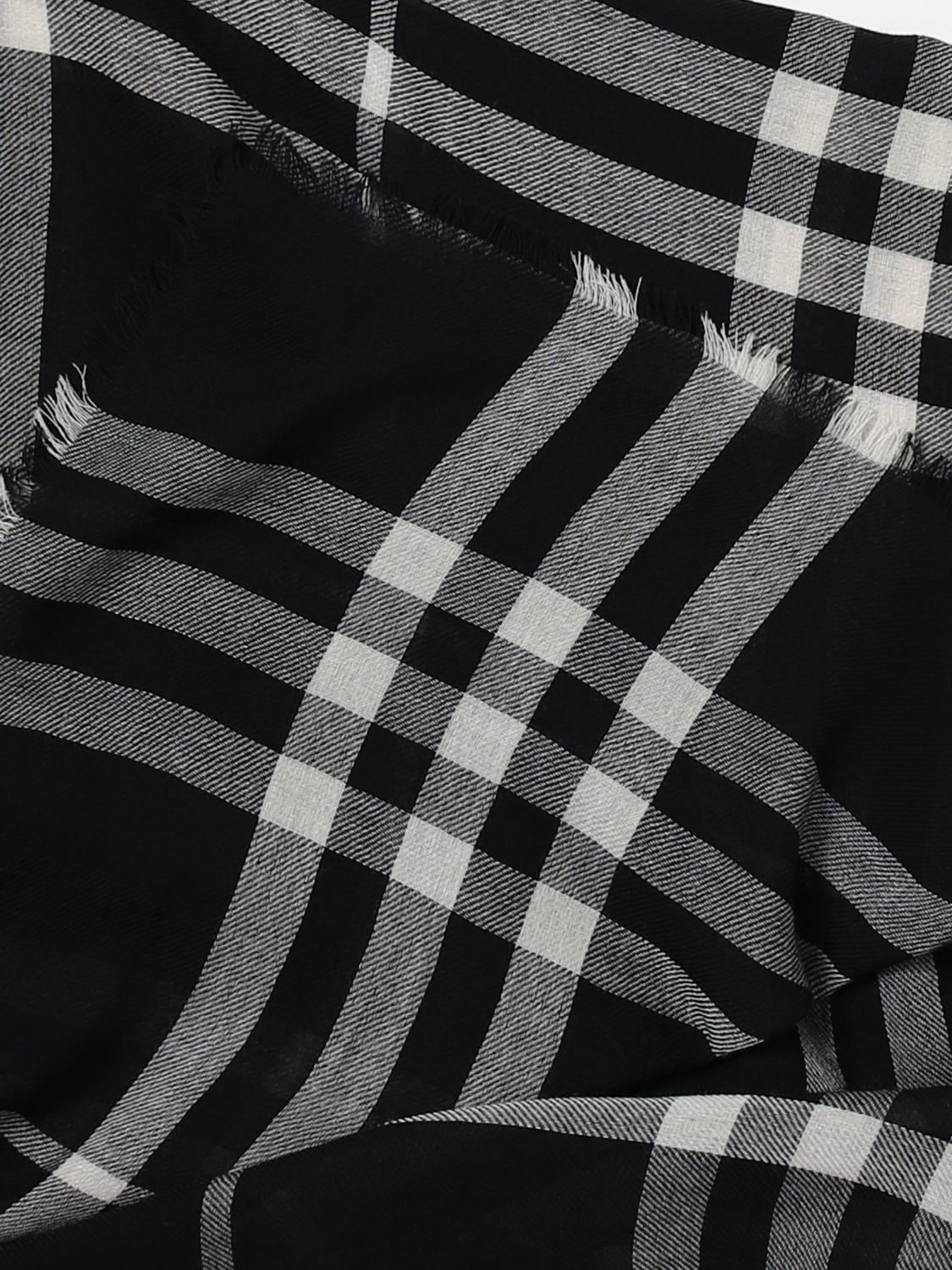 BURBERRY SCARF: Scarf men Burberry, Black - Img 3