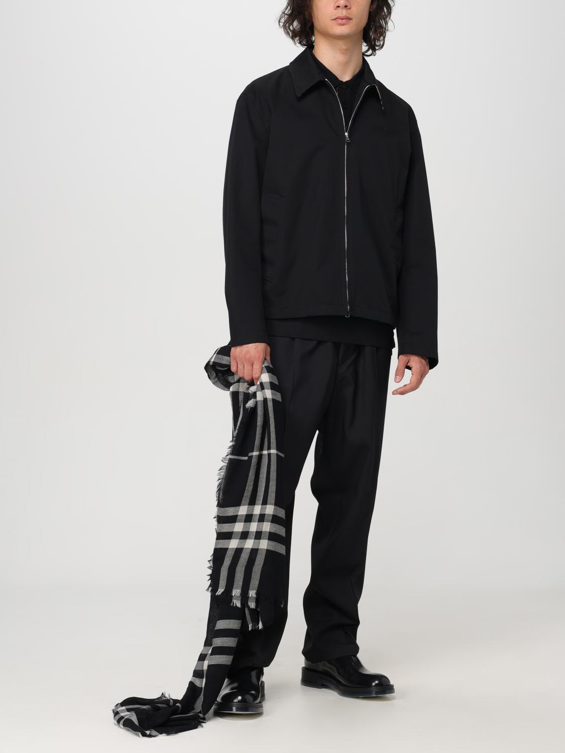 BURBERRY SCARF: Scarf men Burberry, Black - Img 4