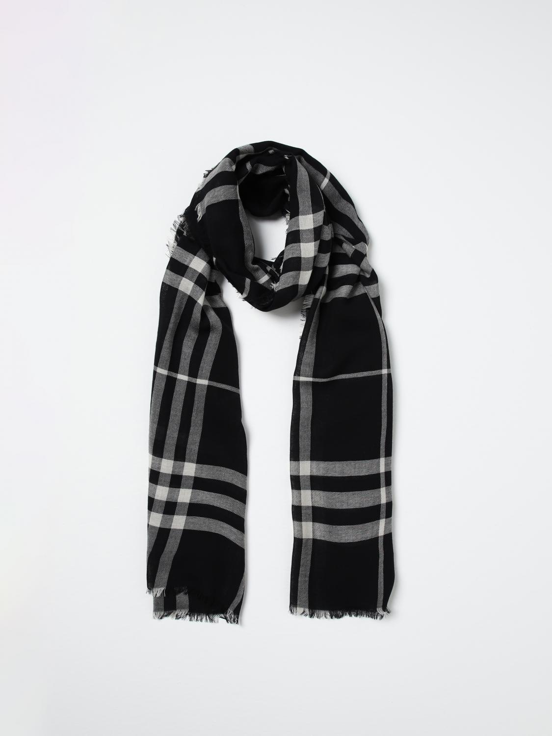 BURBERRY SCARF: Scarf men Burberry, Black - Img 5