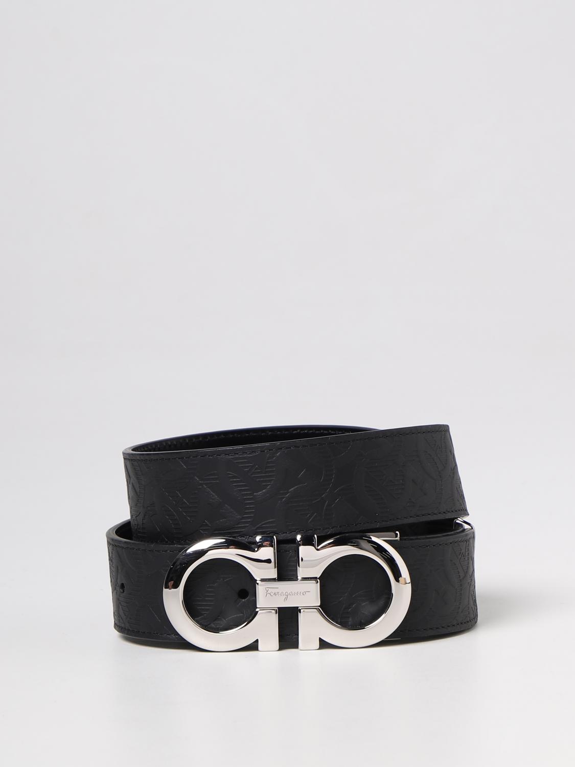 FERRAGAMO BELT: Belt men Ferragamo, Black - Img 1