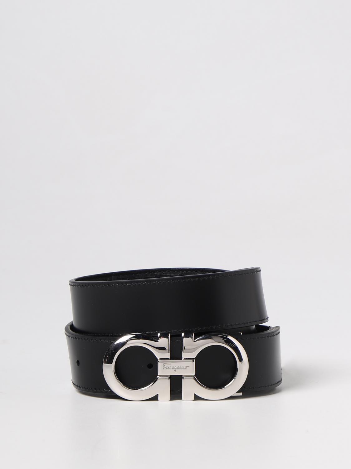 FERRAGAMO BELT: Belt men Ferragamo, Black - Img 2