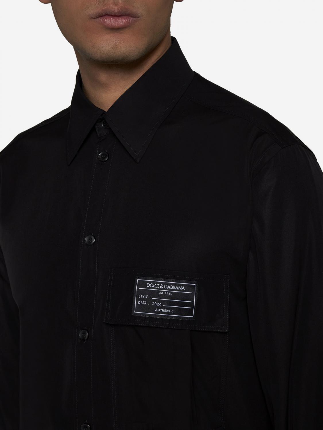 DOLCE & GABBANA シャツ: シャツ メンズ Dolce & Gabbana, ブラック - Img 3