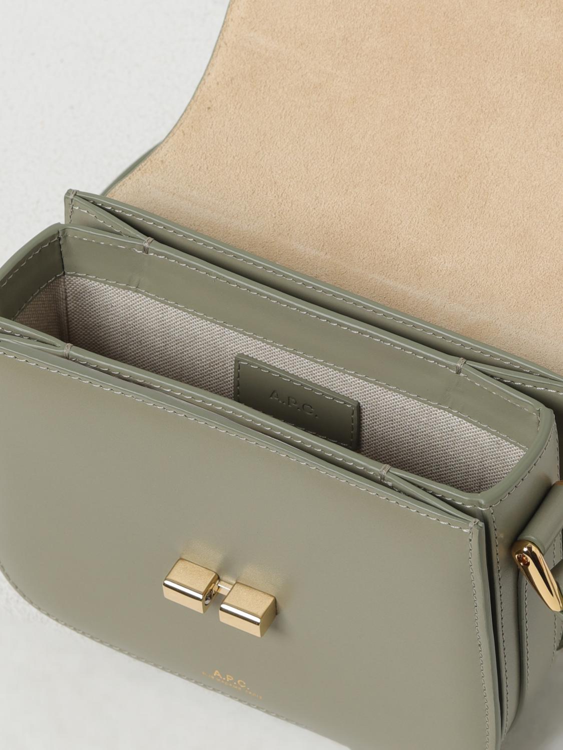 A.P.C. MINI BOLSO: Bandolera mujer A.P.C., Verde - Img 4