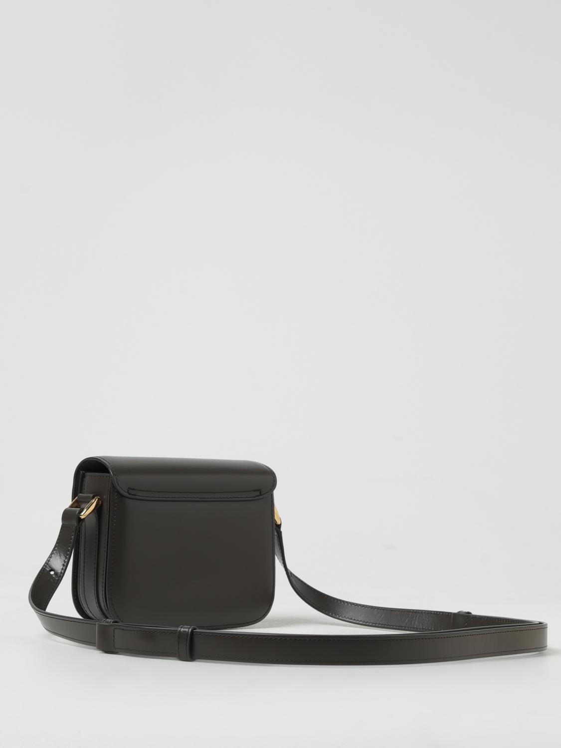 A.P.C. BORSA MINI: Borsa Grace A.P.C. in pelle , Grigio - Img 2