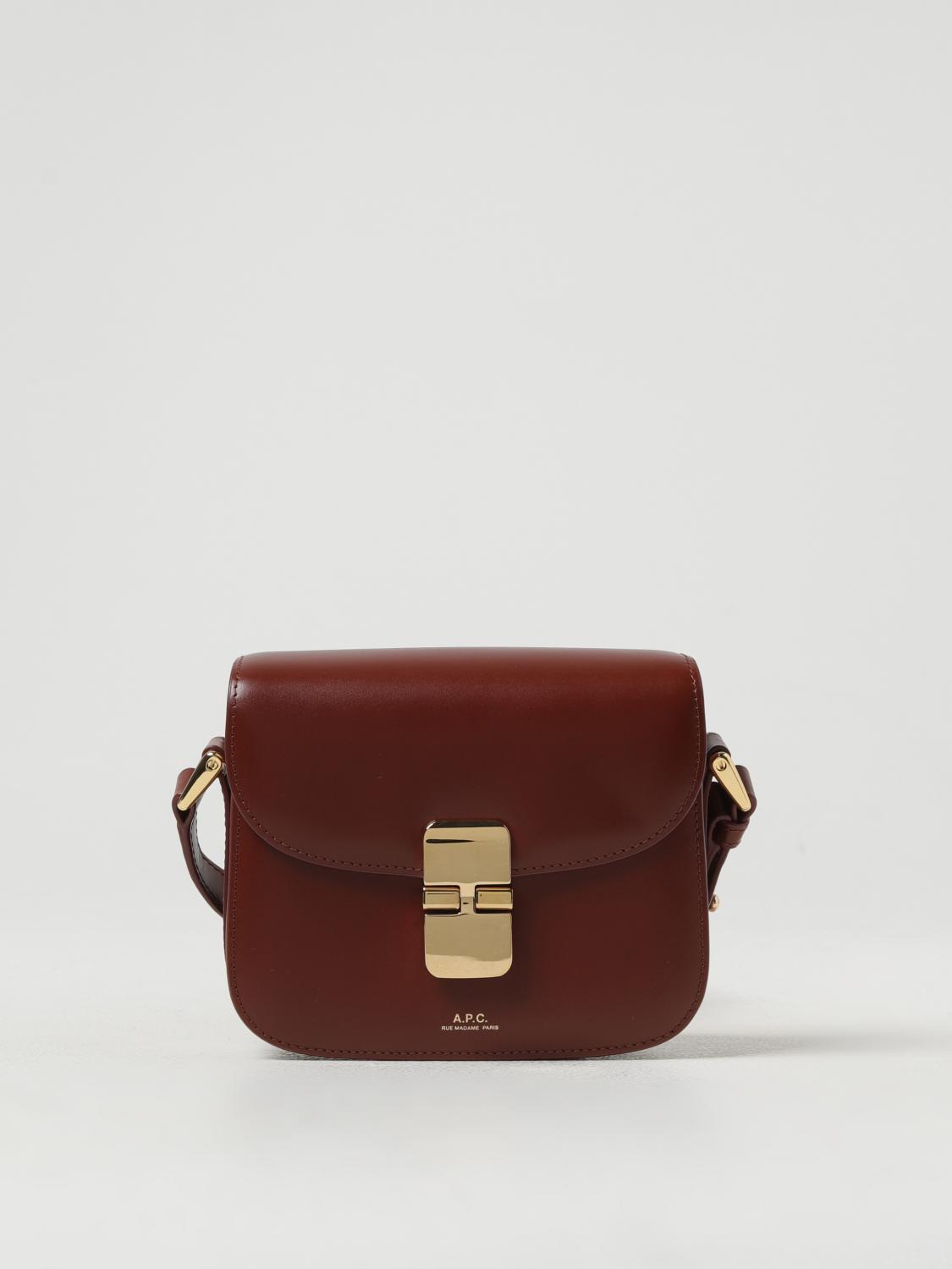 A.P.C. MINI BOLSO: Bandolera mujer A.P.C., Marrón - Img 1