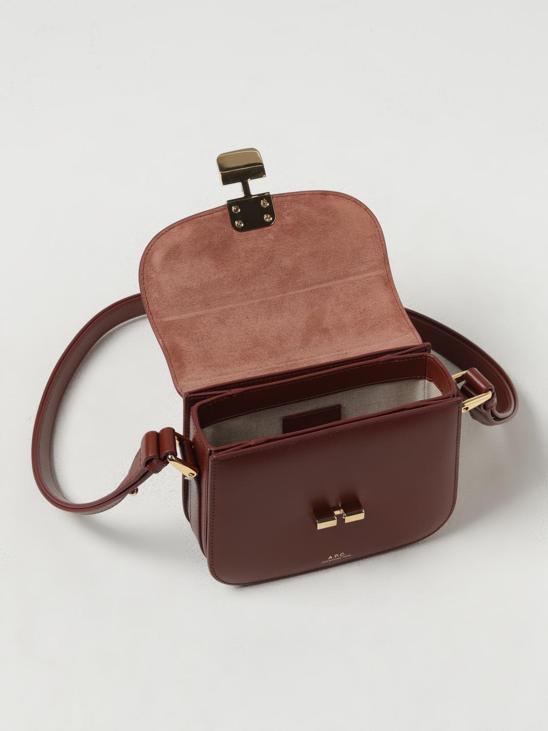 A.P.C. MINI BOLSO: Bandolera mujer A.P.C., Marrón - Img 4