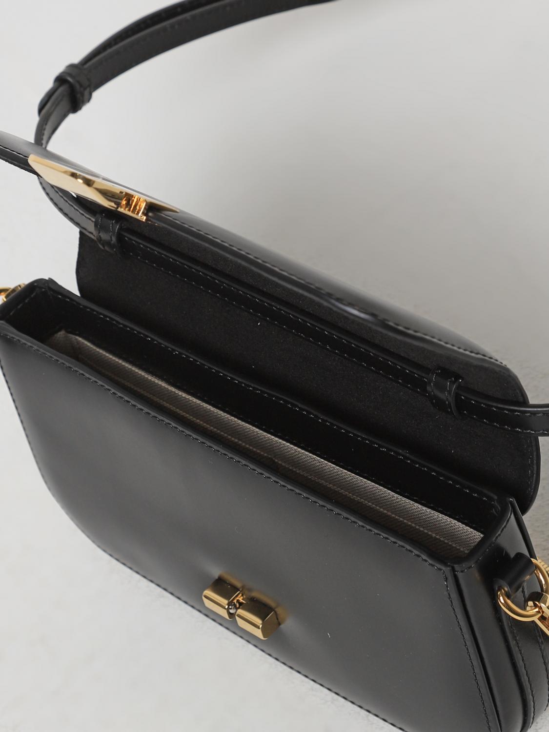A.P.C. BORSA A SPALLA: Borsa Grace A.P.C. in pelle , Nero - Img 3