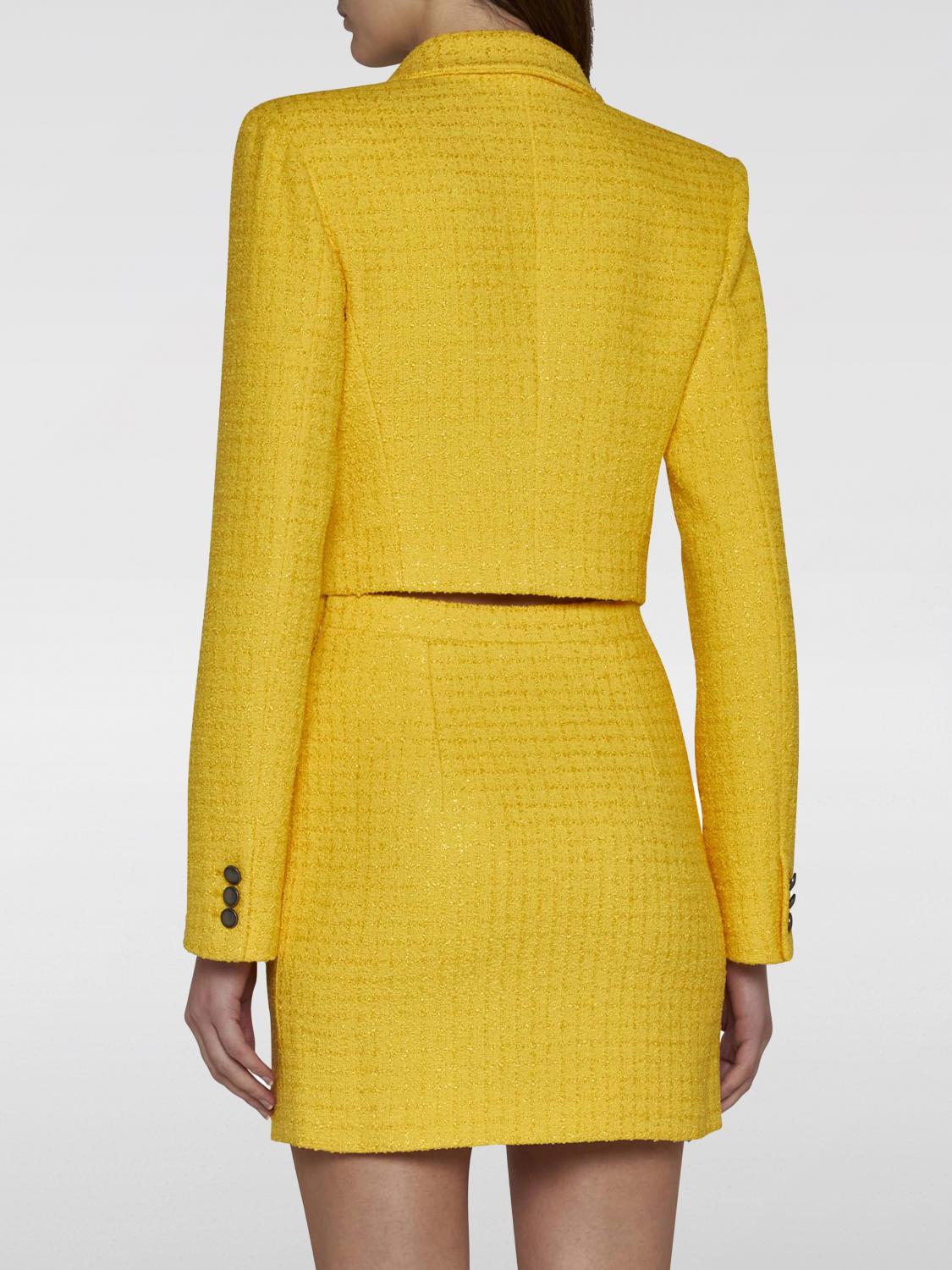 ALESSANDRA RICH Jacket woman Yellow Alessandra Rich blazer FABX3641F4244 online at GIGLIO.COM