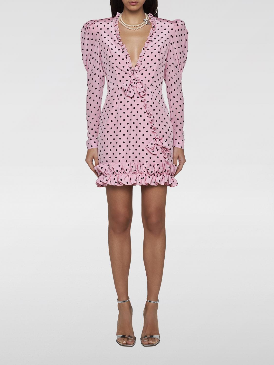 alessandra rich pink dress January Jones Was Pretty In Pink Alessandra Rich