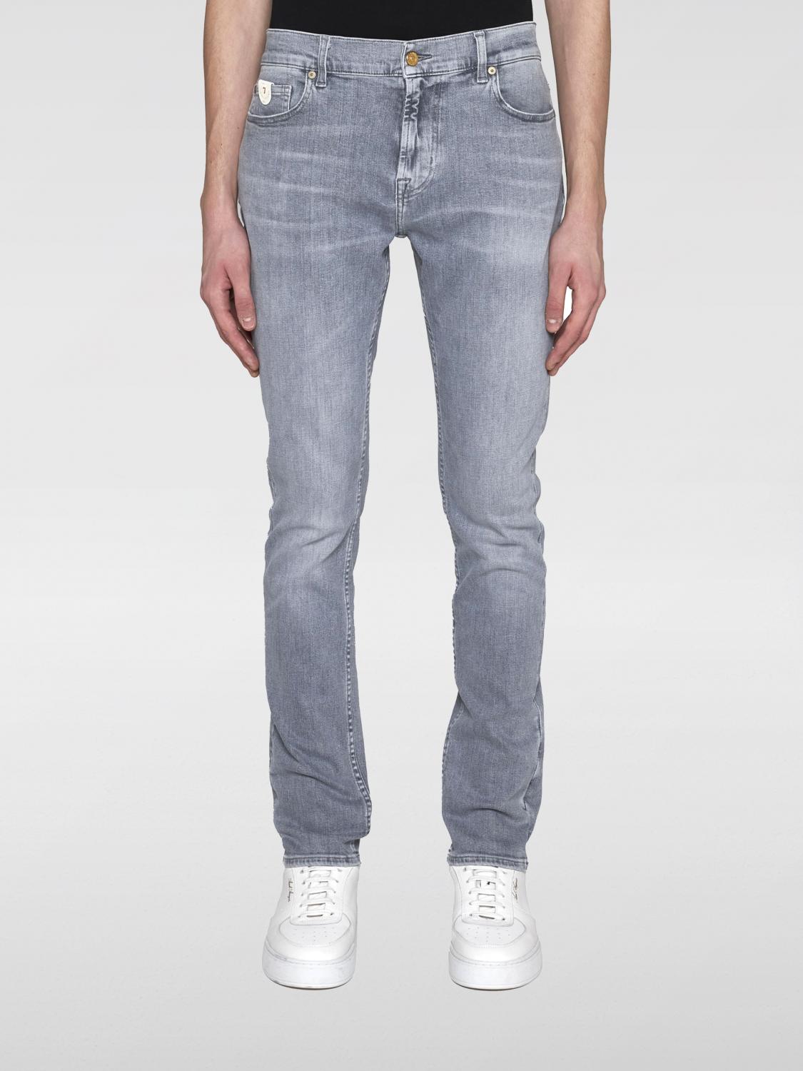 7 FOR ALL MANKIND: Jeans men - Grey | 7 For All Mankind jeans ...