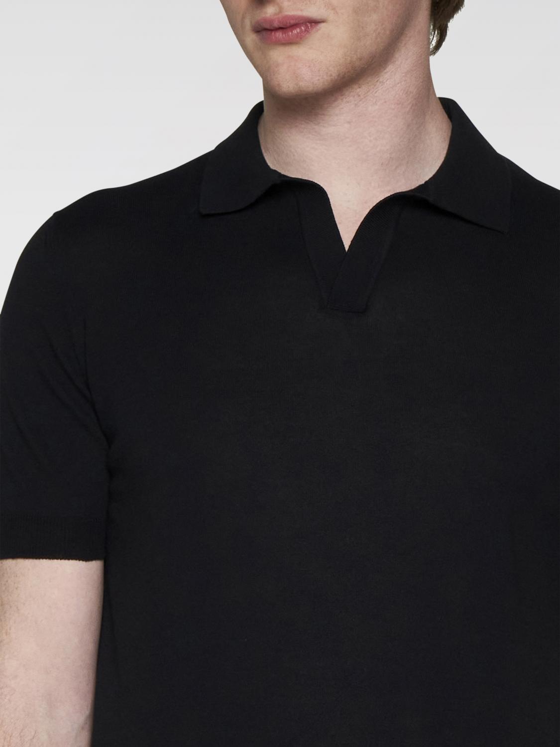TAGLIATORE POLO: Polo herren Tagliatore, Schwarz - Img 3