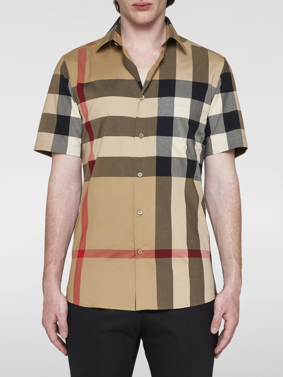 BURBERRY Chemise homme Beige Chemise Burberry 8079591 en ligne sur GIGLIO.COM