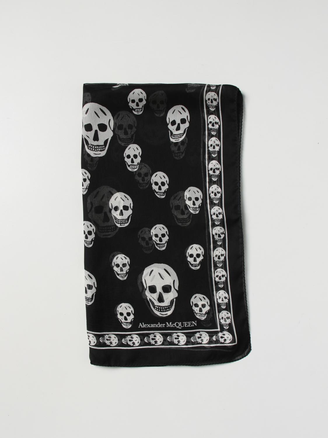 Giglio Foulard Skull Alexander McQueen in seta jacquard