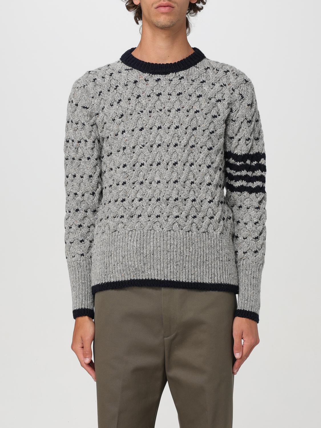 THOM BROWNE: Sweater men - Grey | Thom Browne sweater MKA510AY1506 ...