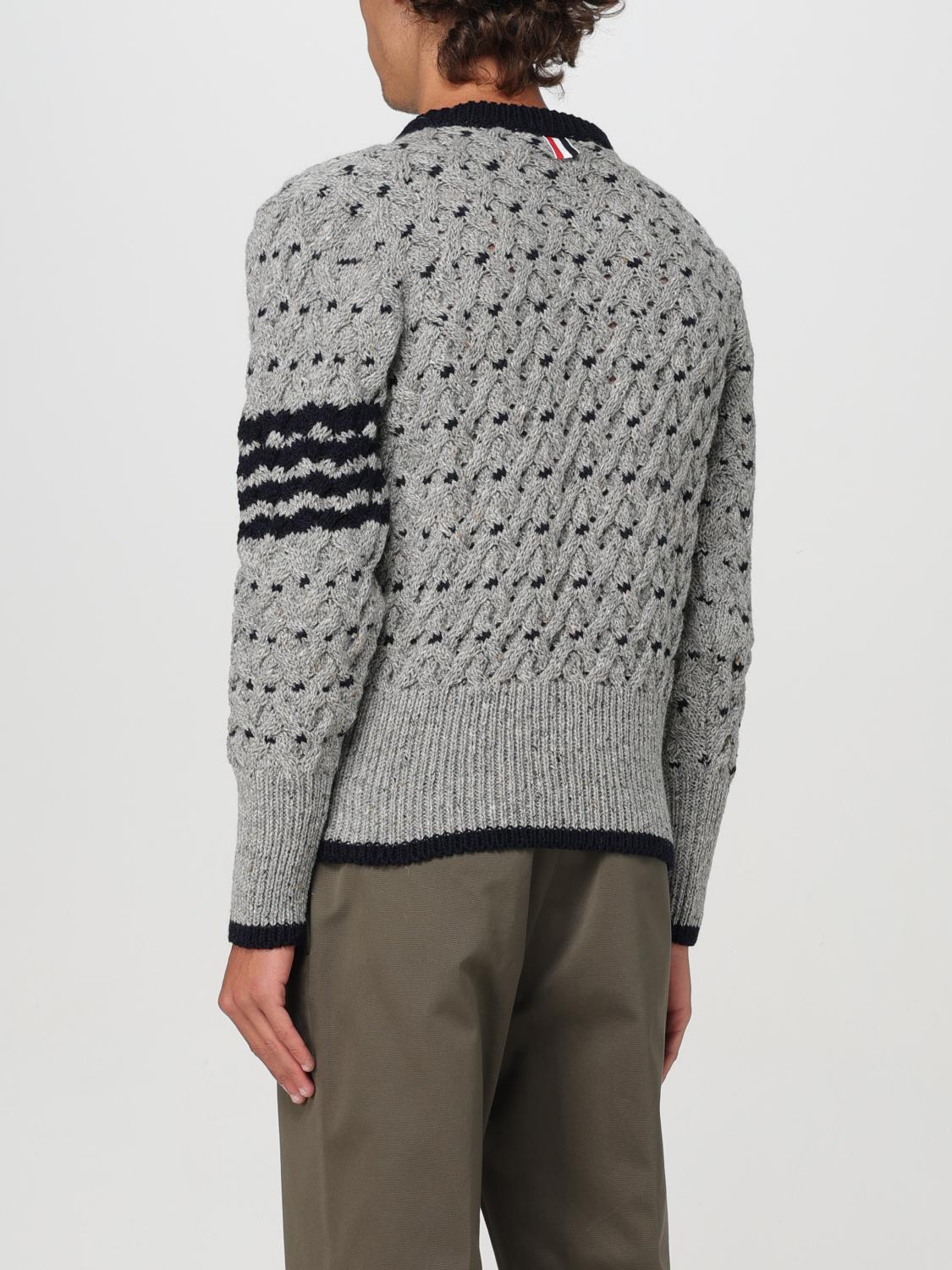 THOM BROWNE: Sweater men - Grey | Thom Browne sweater MKA510AY1506 ...