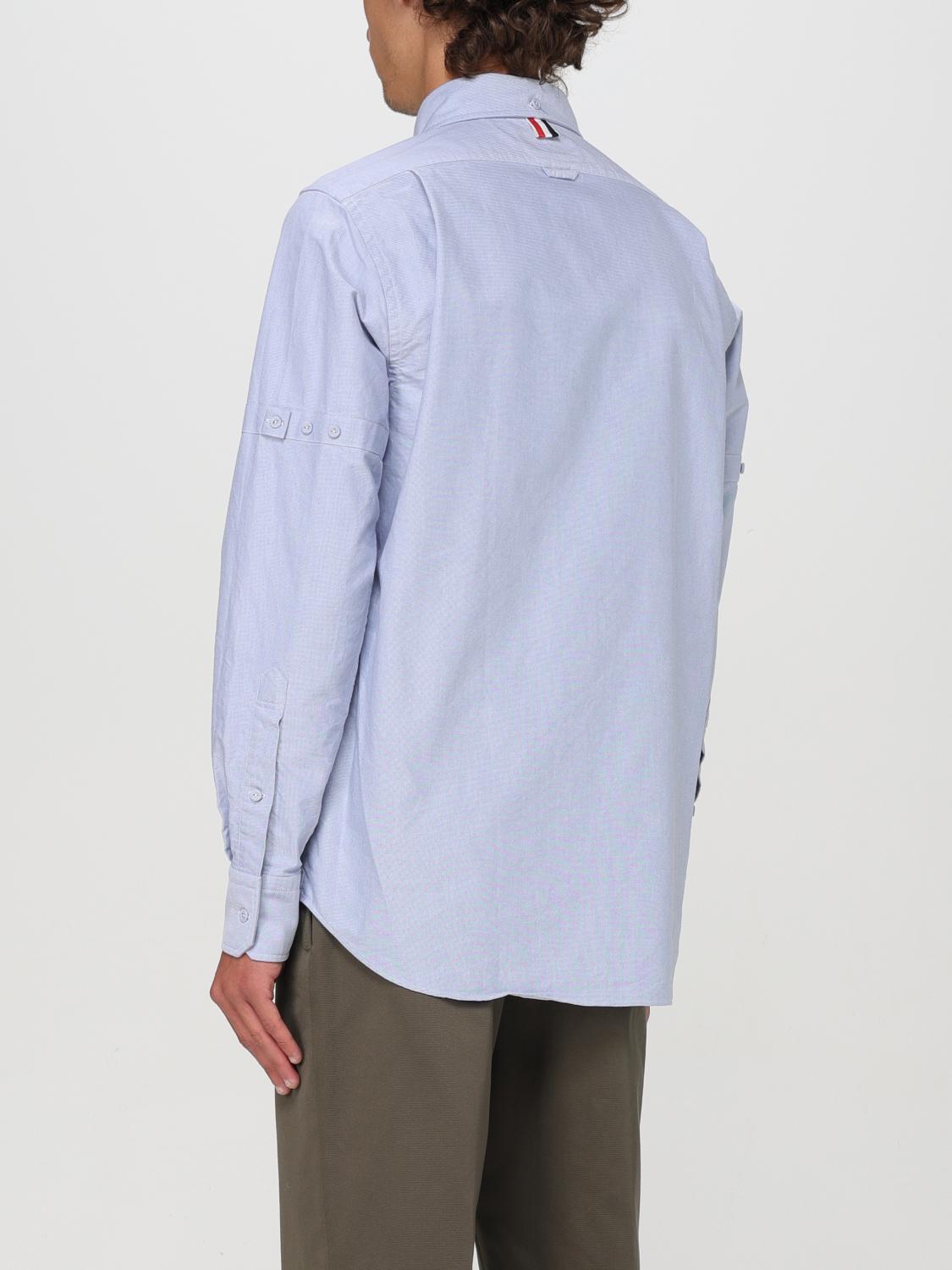 THOM BROWNE CAMISA: Camisa hombre Thom Browne, Azul Claro - Img 3