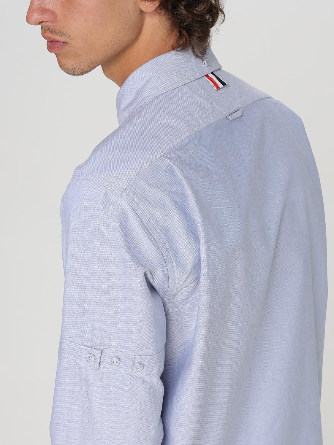 THOM BROWNE CAMISA: Camisa hombre Thom Browne, Azul Claro - Img 5