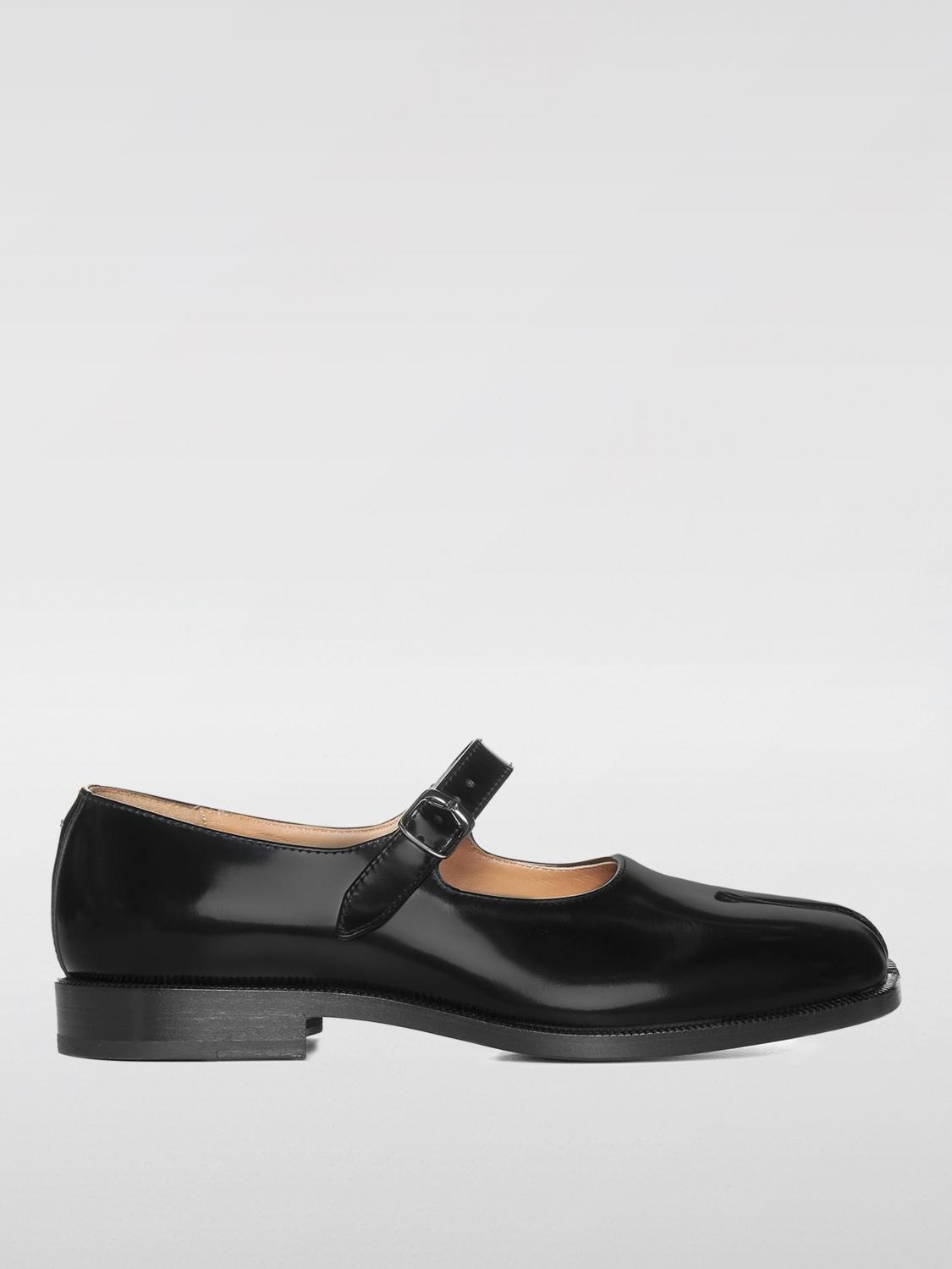 MAISON MARGIELA BALLERINE: Ballerina Tabi Maison Margiela in pelle , Nero - Img 1