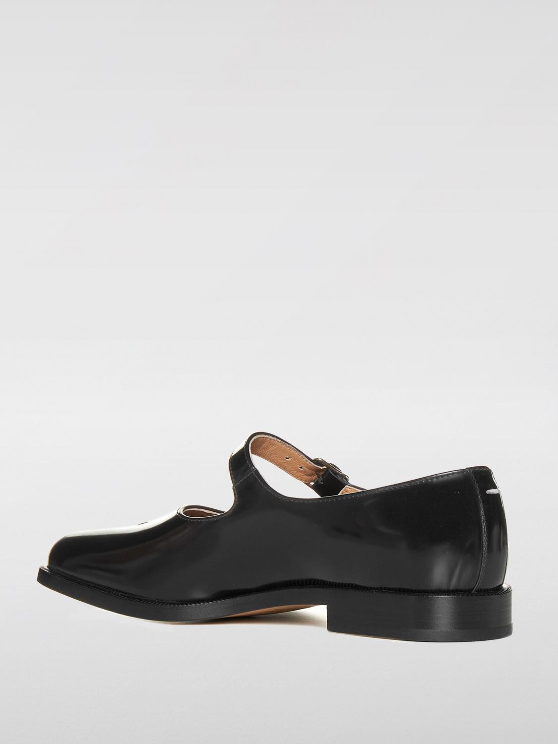 MAISON MARGIELA BALLERINE: Ballerina Tabi Maison Margiela in pelle , Nero - Img 3
