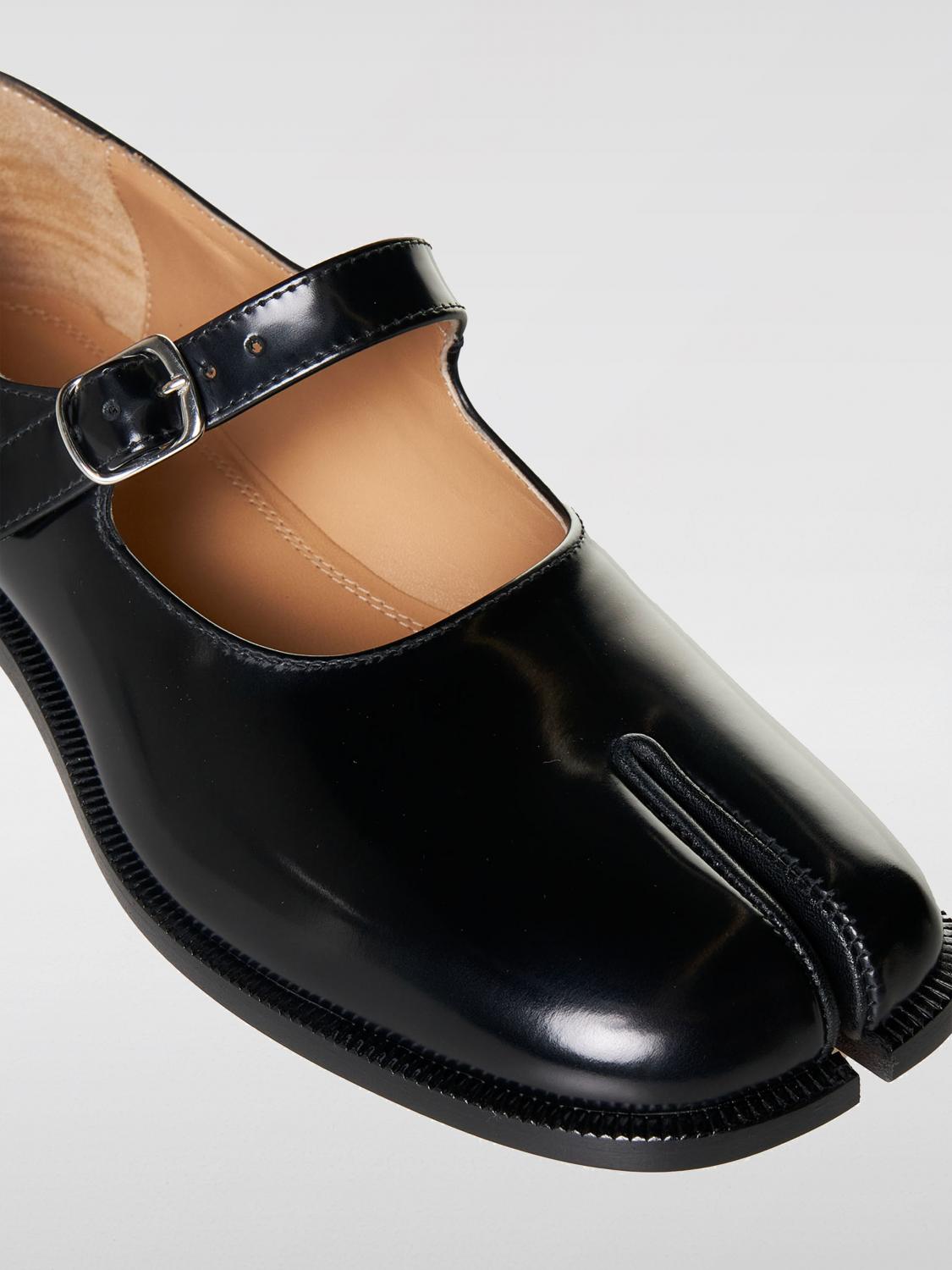 MAISON MARGIELA BALLERINE: Ballerina Tabi Maison Margiela in pelle , Nero - Img 4