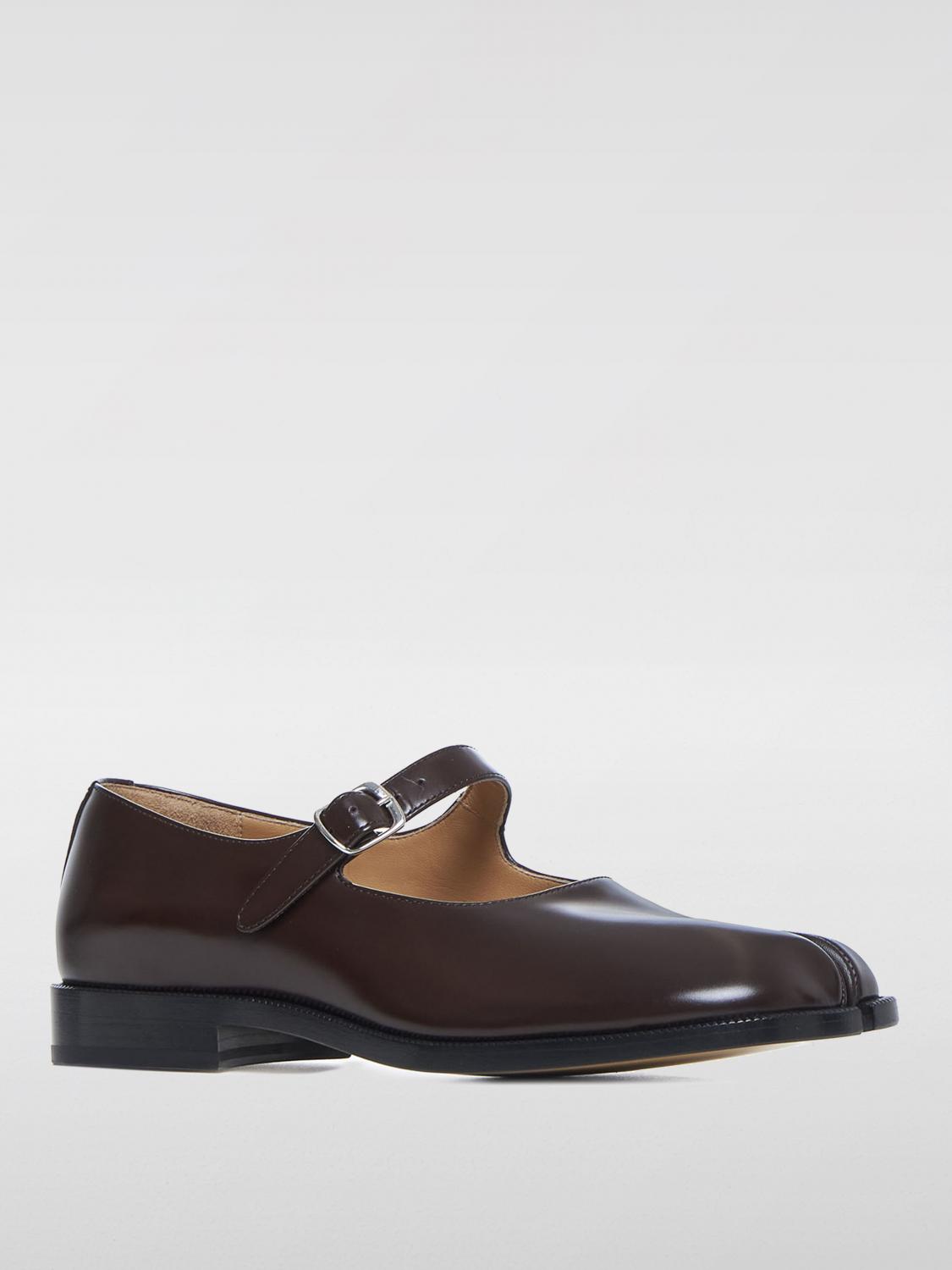 MAISON MARGIELA MANOLETINAS: Bailarinas Tabi Maison Margiela de piel, Marrón - Img 2