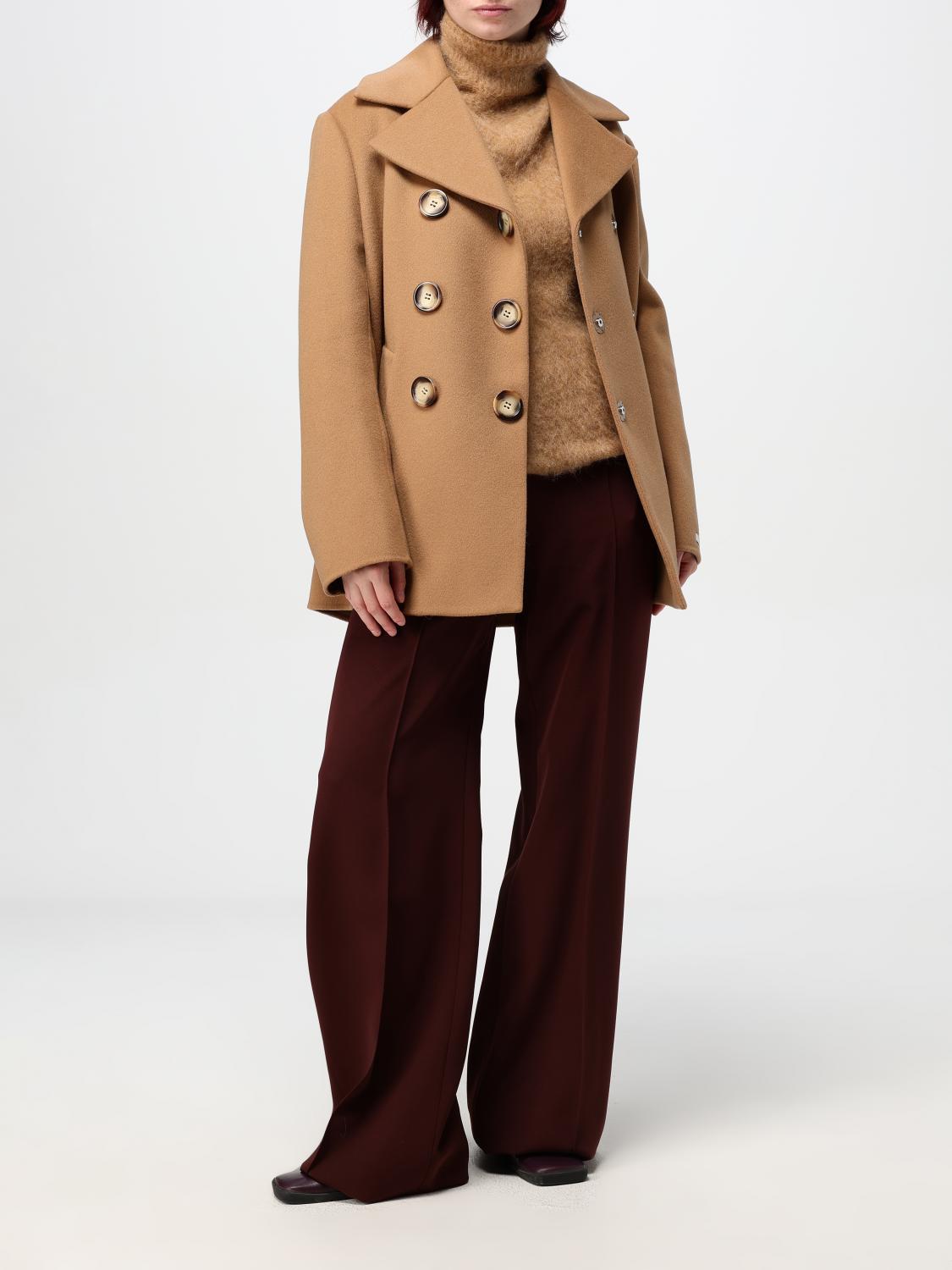 SPORTMAX COAT: Jacket woman Sportmax, Camel - Img 2