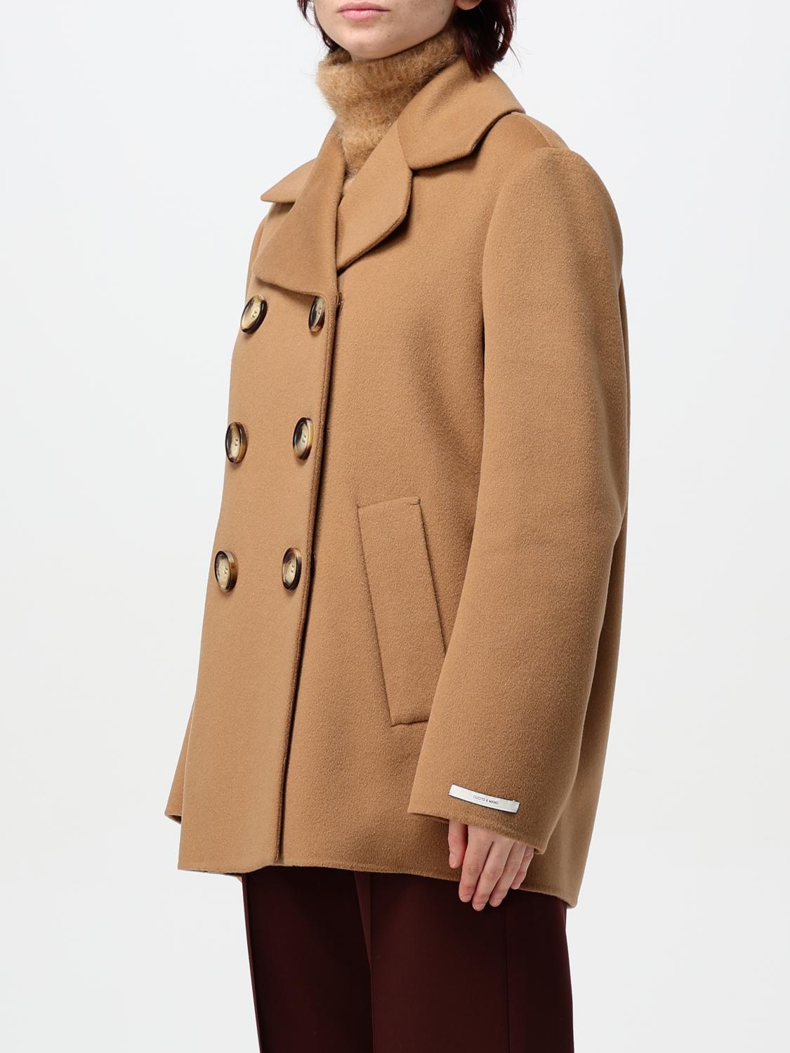 SPORTMAX COAT: Jacket woman Sportmax, Camel - Img 4