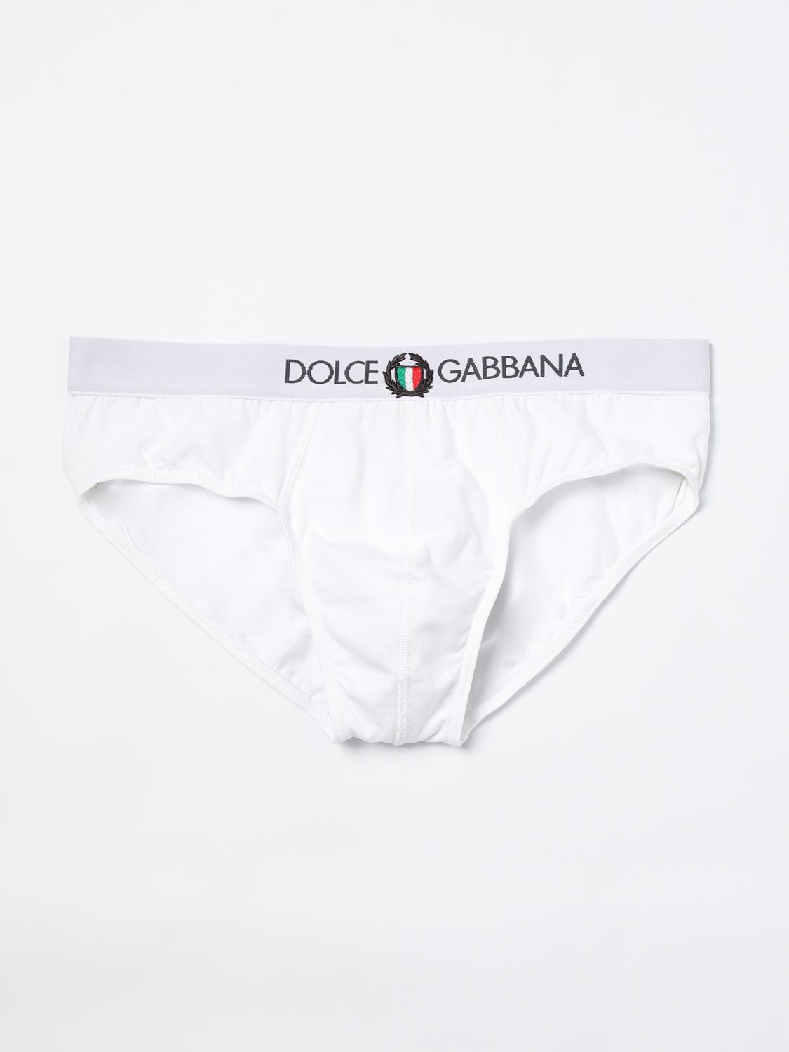 DOLCE & GABBANA INTIMO: Parigamba Dolce & Gabbana in cotone stretch , Bianco - Img 1
